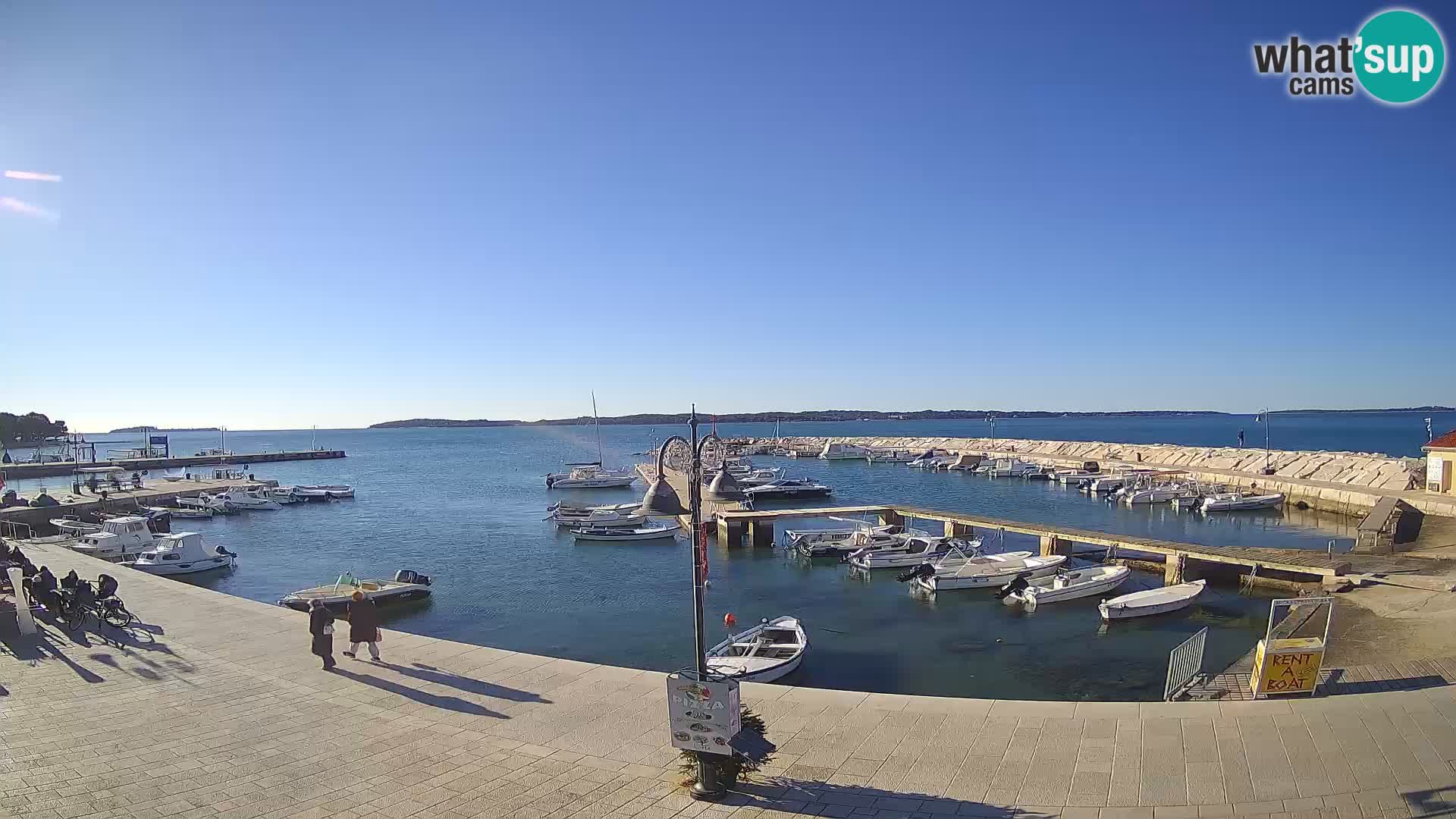 Webcam Fažana riva and city marina – Istria