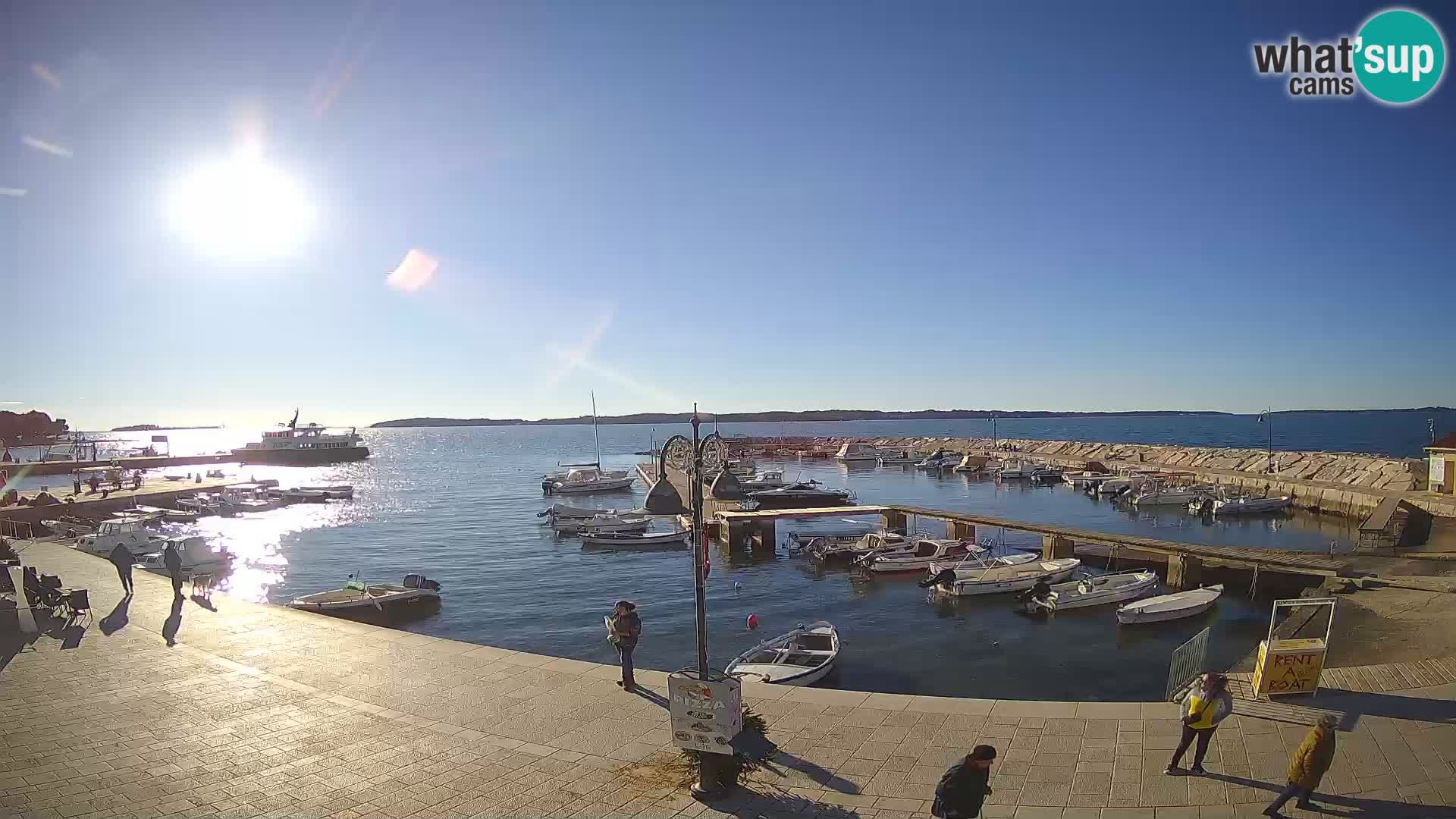 Fažana Livecam riva et marina de la ville – Istrie