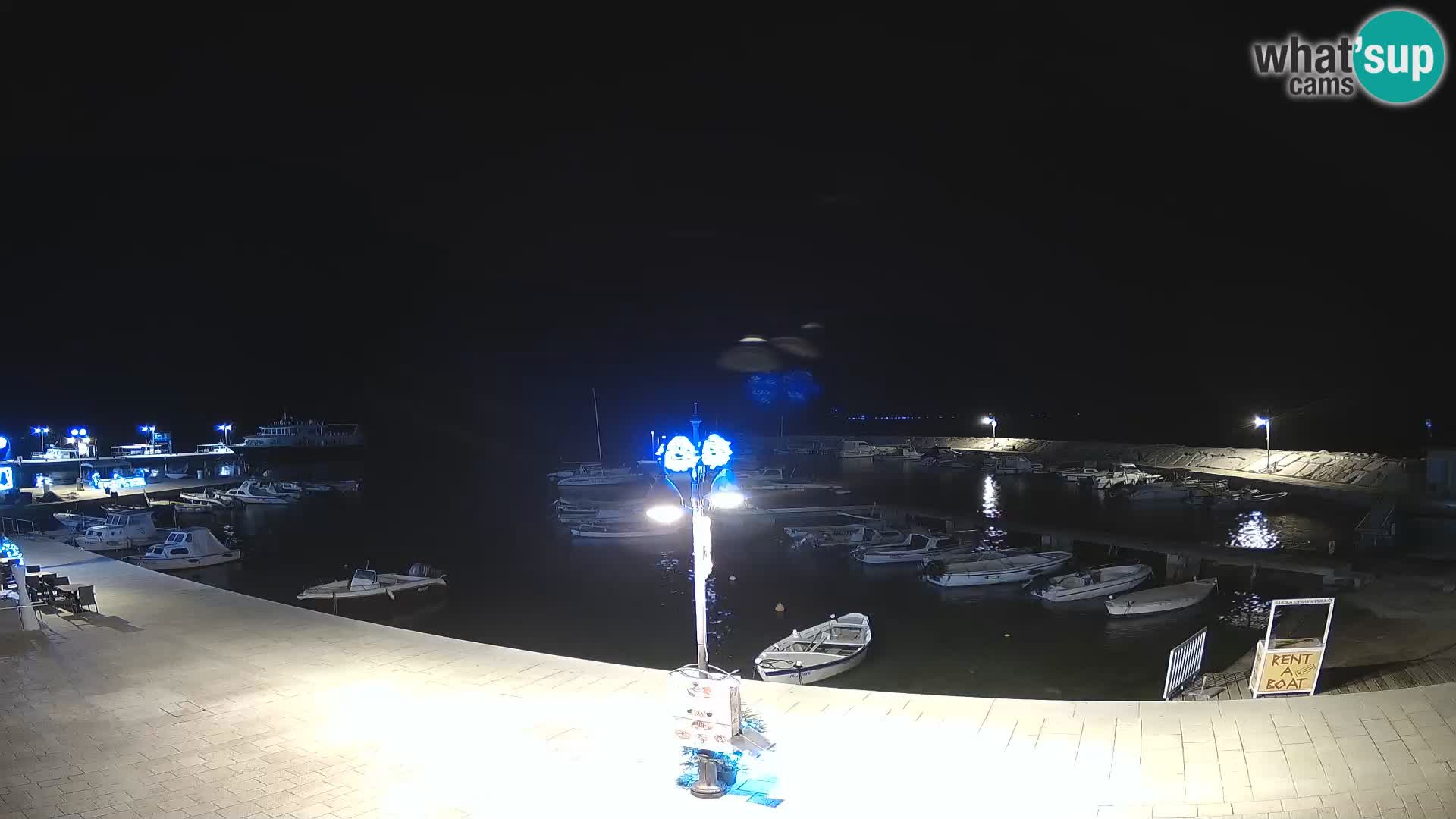 Webcam Fažana riva and city marina – Istria