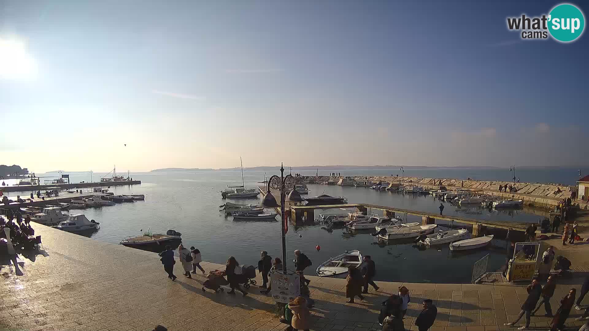 Fažana Livecam riva et marina de la ville – Istrie