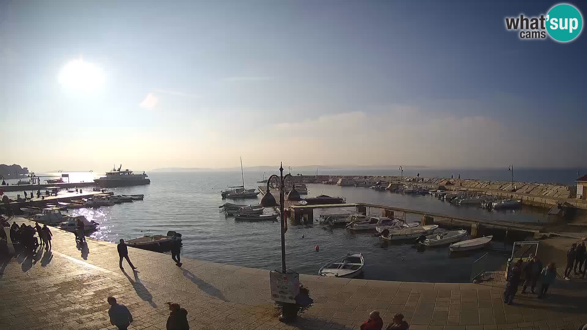 Fažana Livecam riva et marina de la ville – Istrie