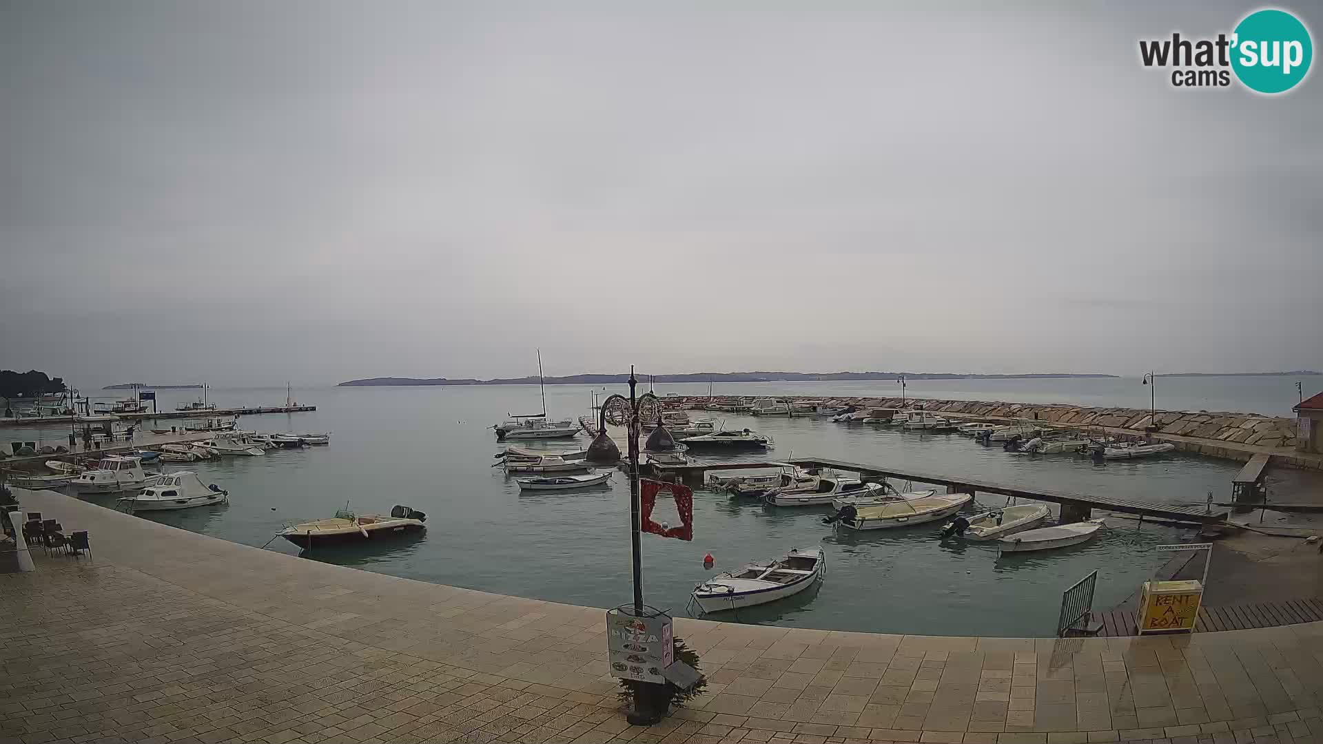 Fažana Livecam riva et marina de la ville – Istrie