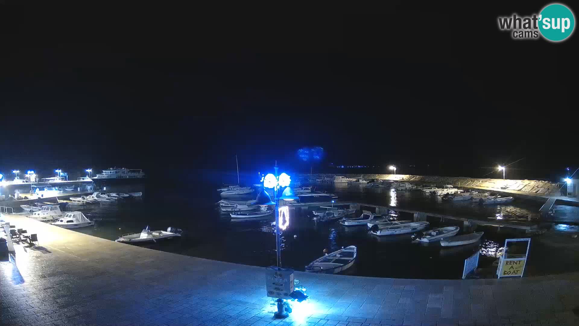 Fažana Camera en vivo riva y marina de la ciudad – Istria