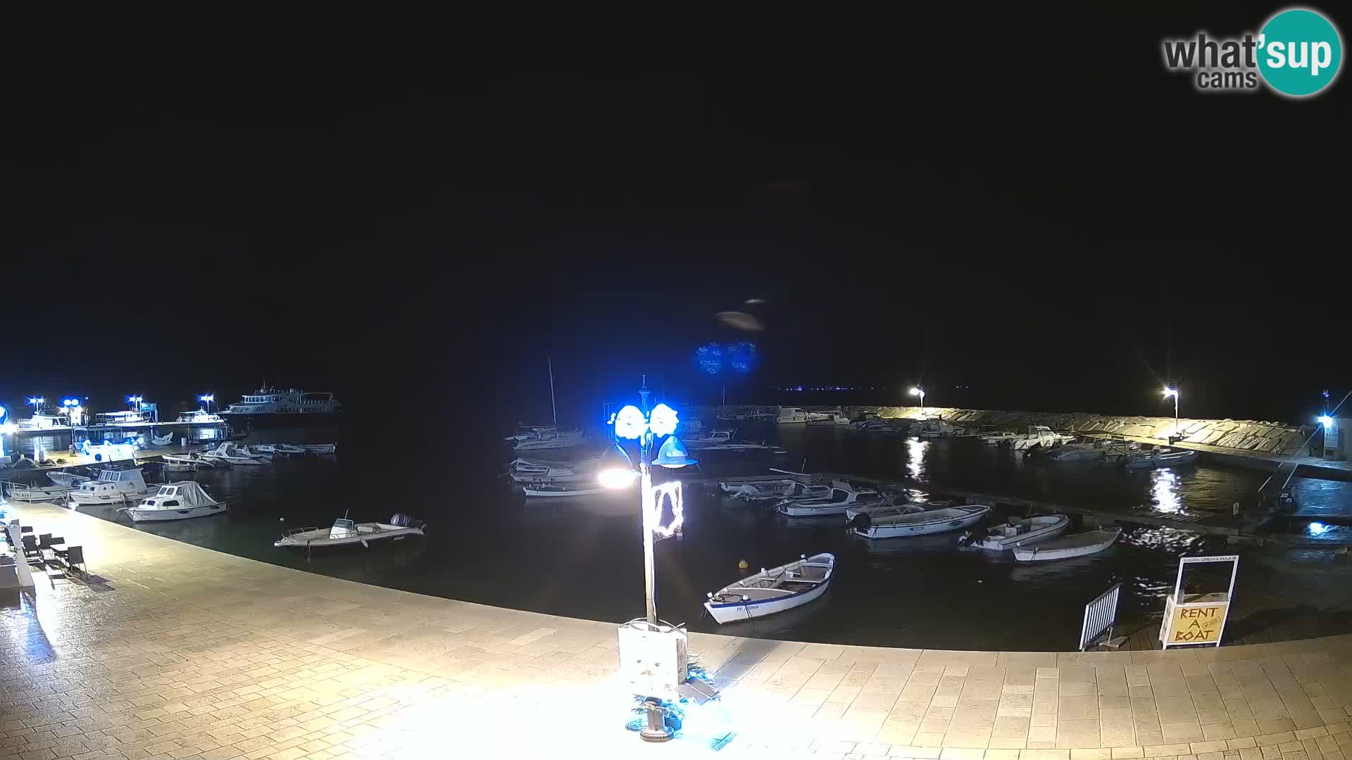 Webcam Fažana riva and city marina – Istria