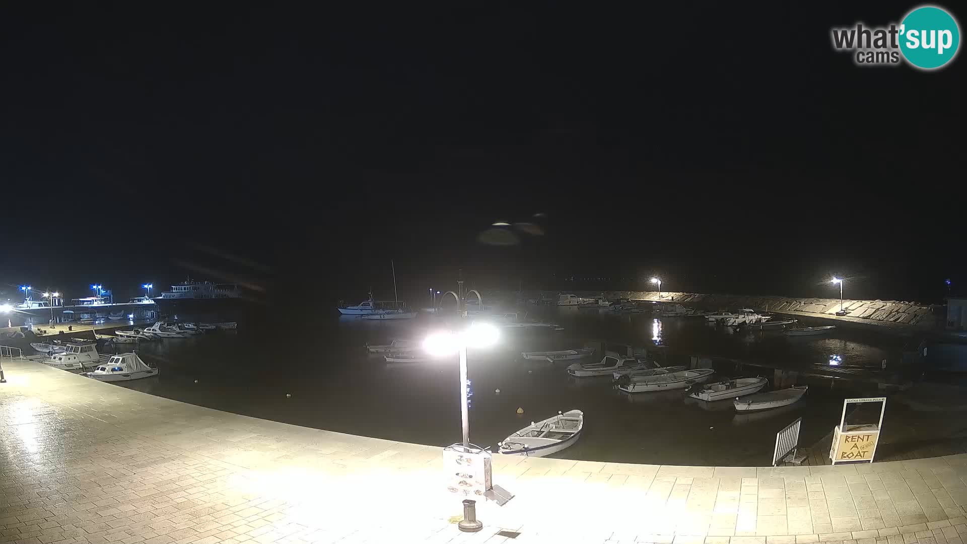 Fažana Livecam riva et marina de la ville – Istrie