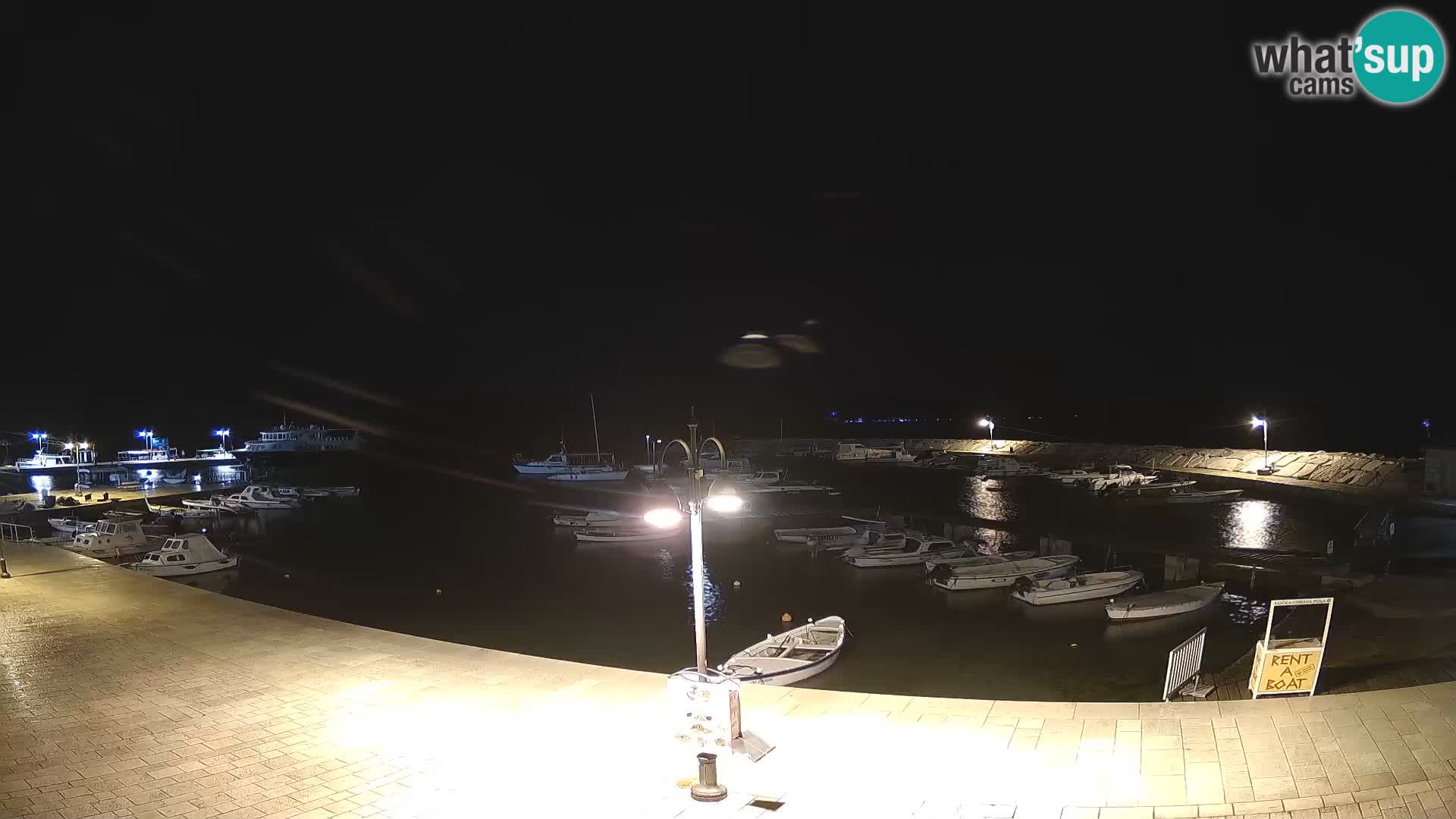 Webcam Fažana riva and city marina – Istria