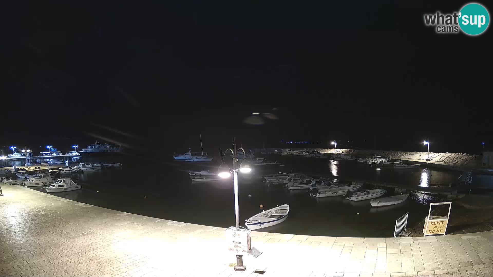 Webcam Fažana riva and city marina – Istria