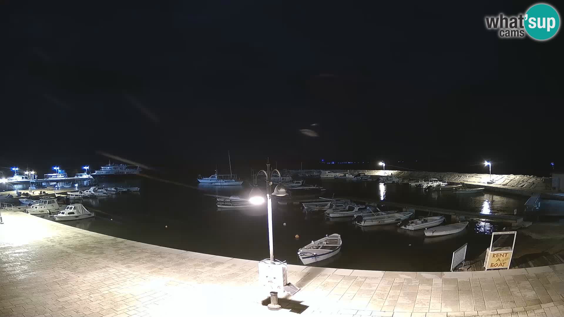 Fažana webcam Riva und Stadthafen – Istrien