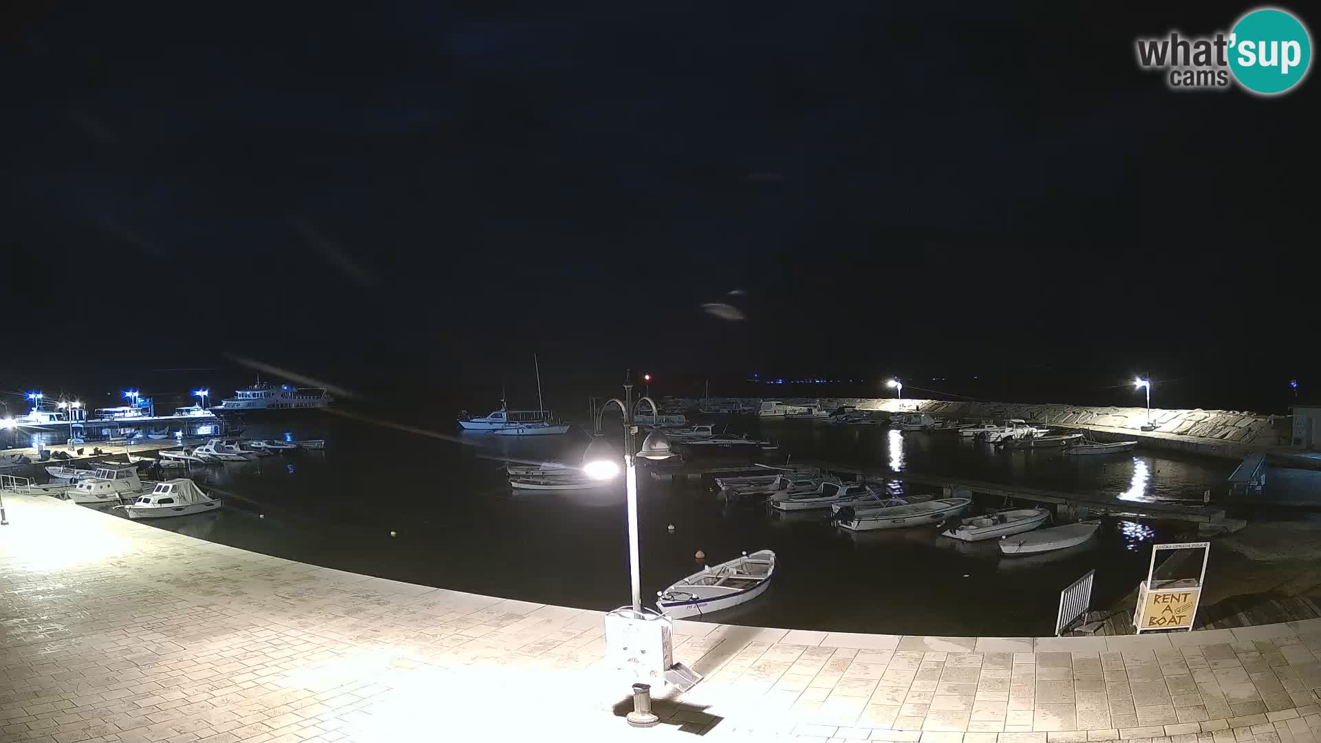 Fažana Livecam riva et marina de la ville – Istrie