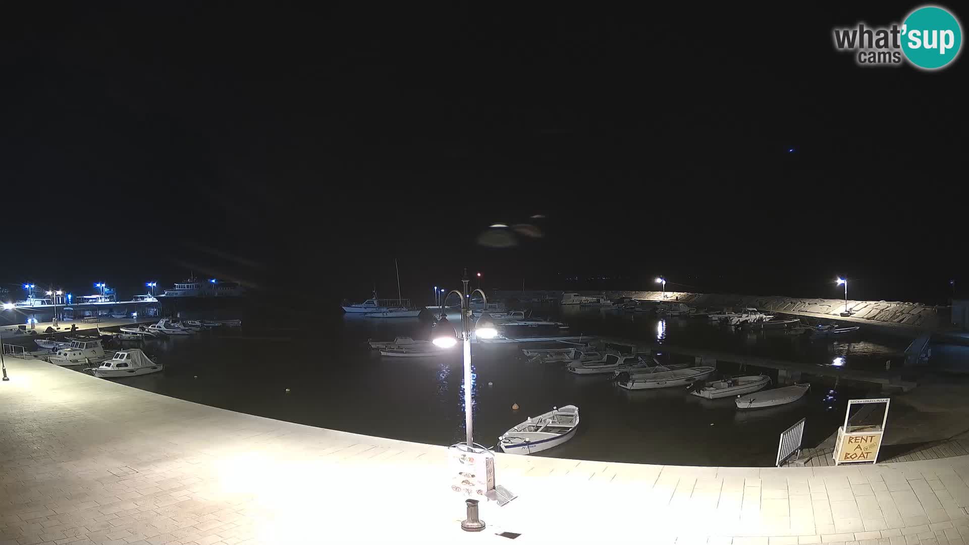 Webcam Fažana riva and city marina – Istria