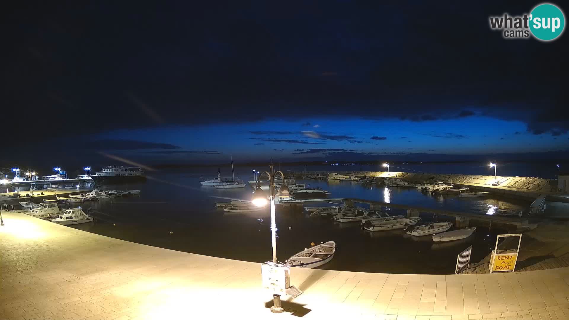 Webcam Fažana riva and city marina – Istria