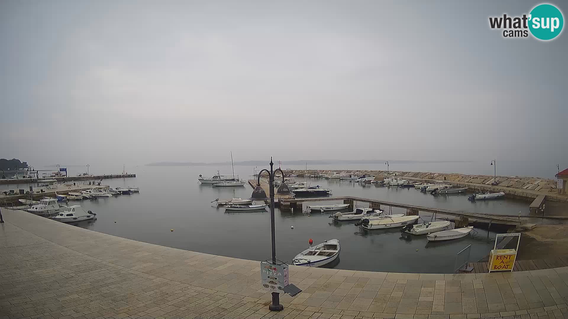 Webcam Fažana riva and city marina – Istria