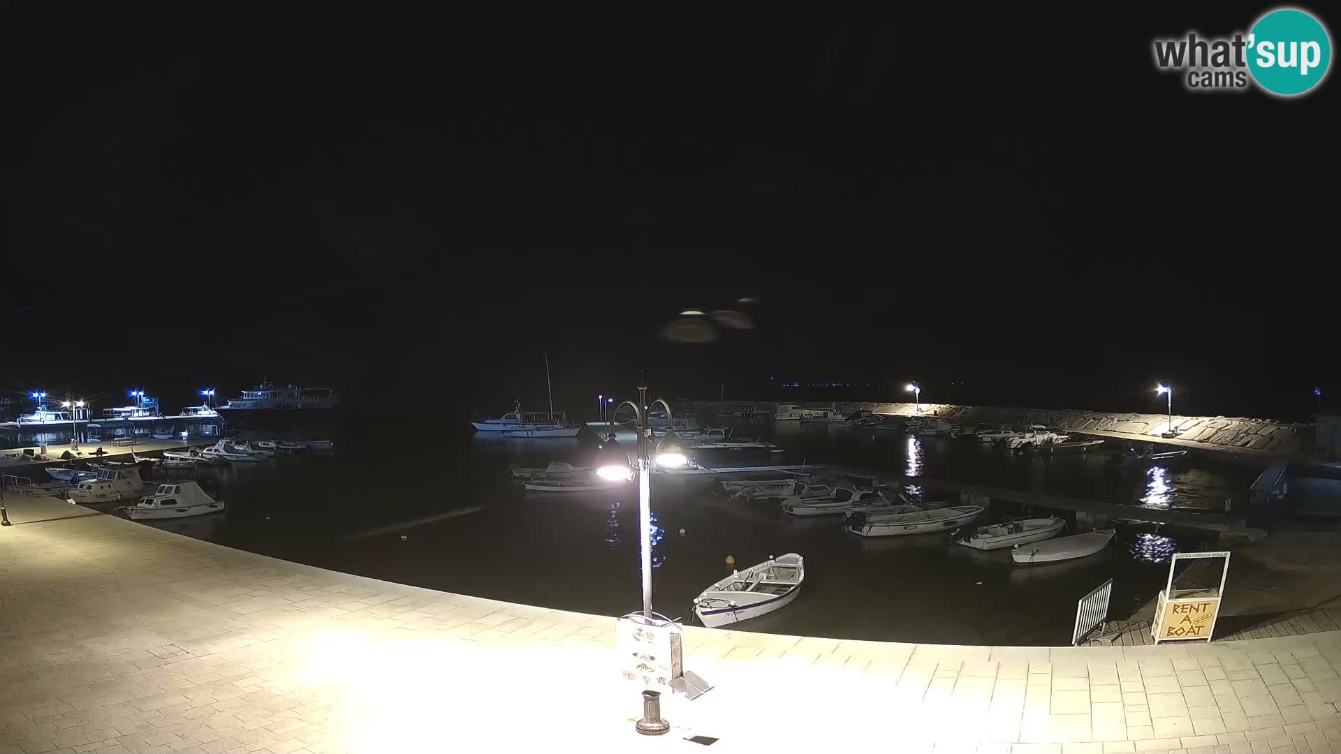 Fažana Livecam riva et marina de la ville – Istrie