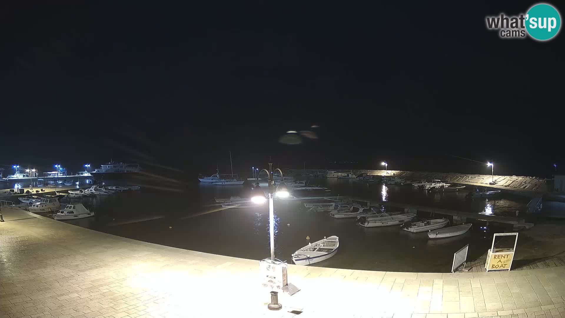 Fažana Livecam riva et marina de la ville – Istrie