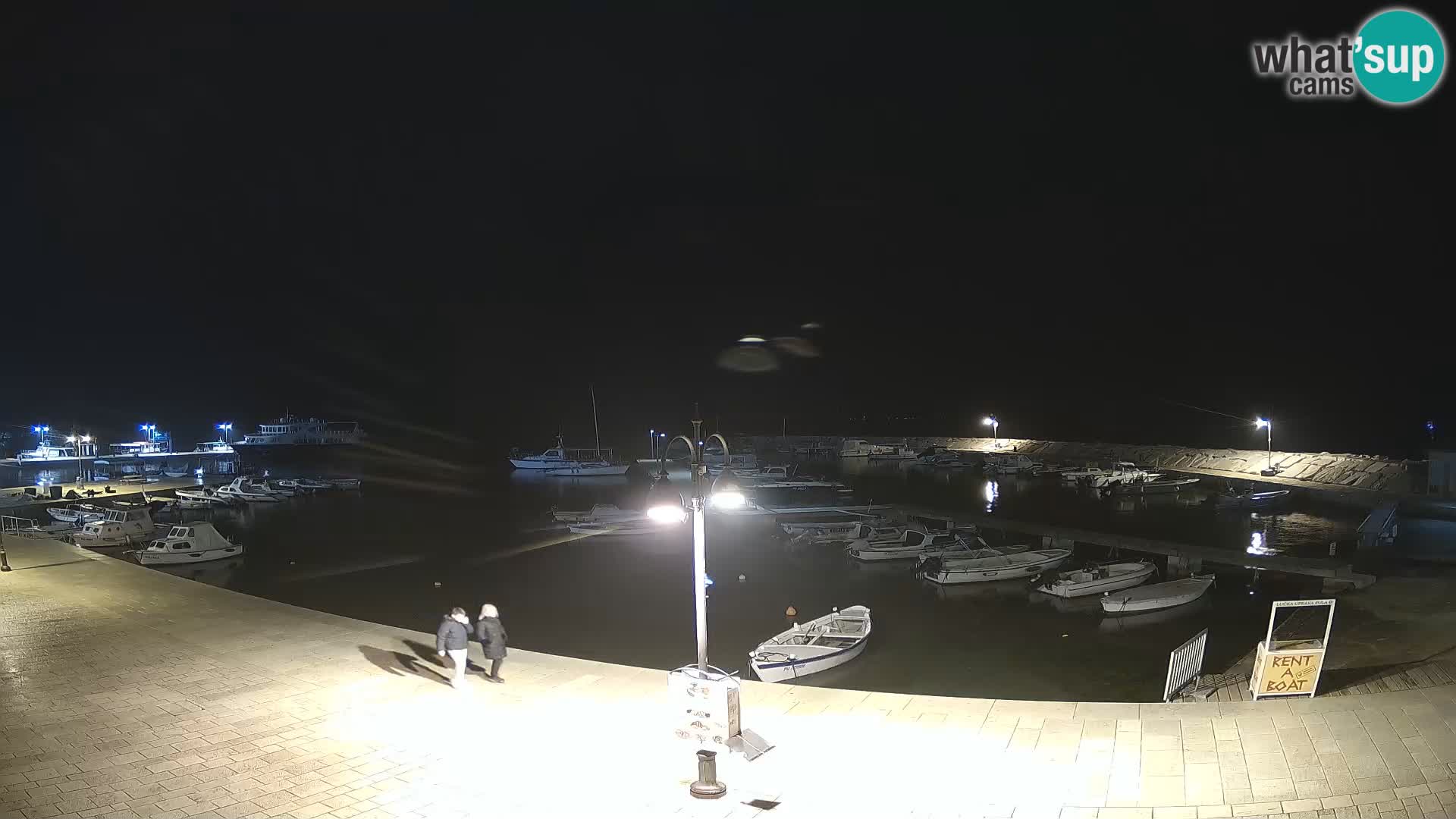 Fažana webcam Riva und Stadthafen – Istrien