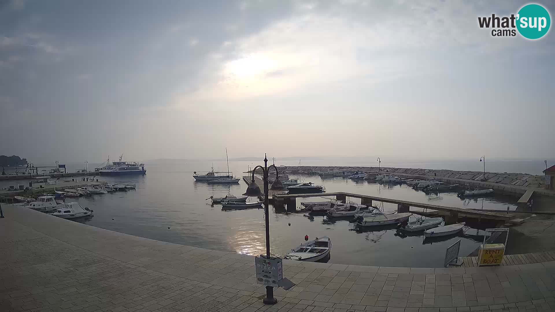 Fažana Livecam riva et marina de la ville – Istrie