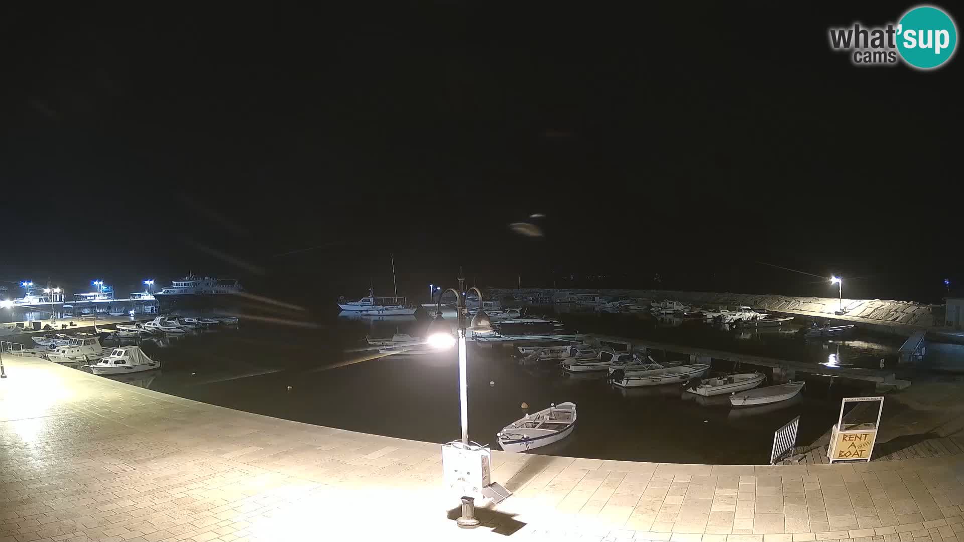 Fažana Livecam riva et marina de la ville – Istrie