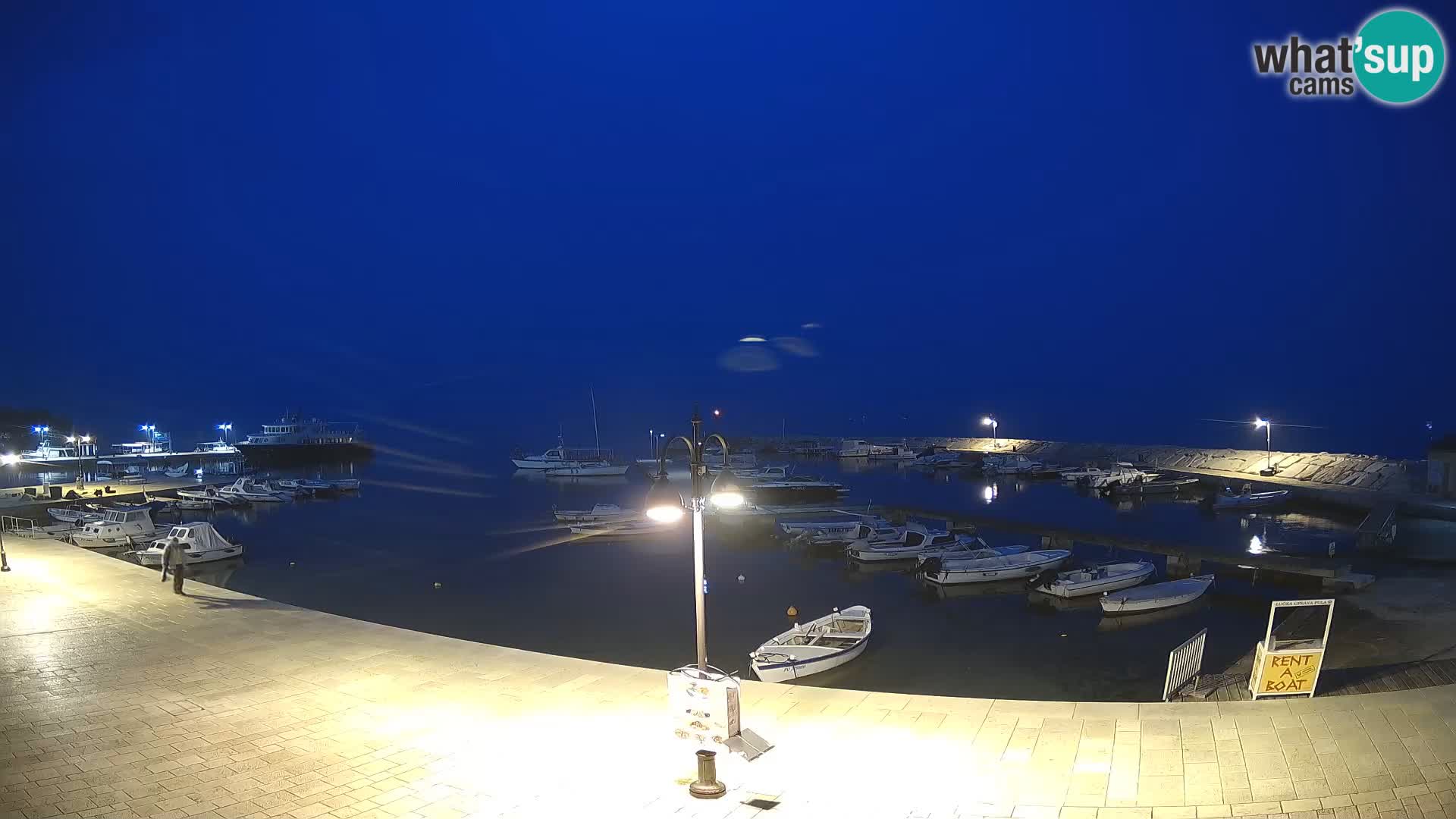 Fažana Livecam riva et marina de la ville – Istrie