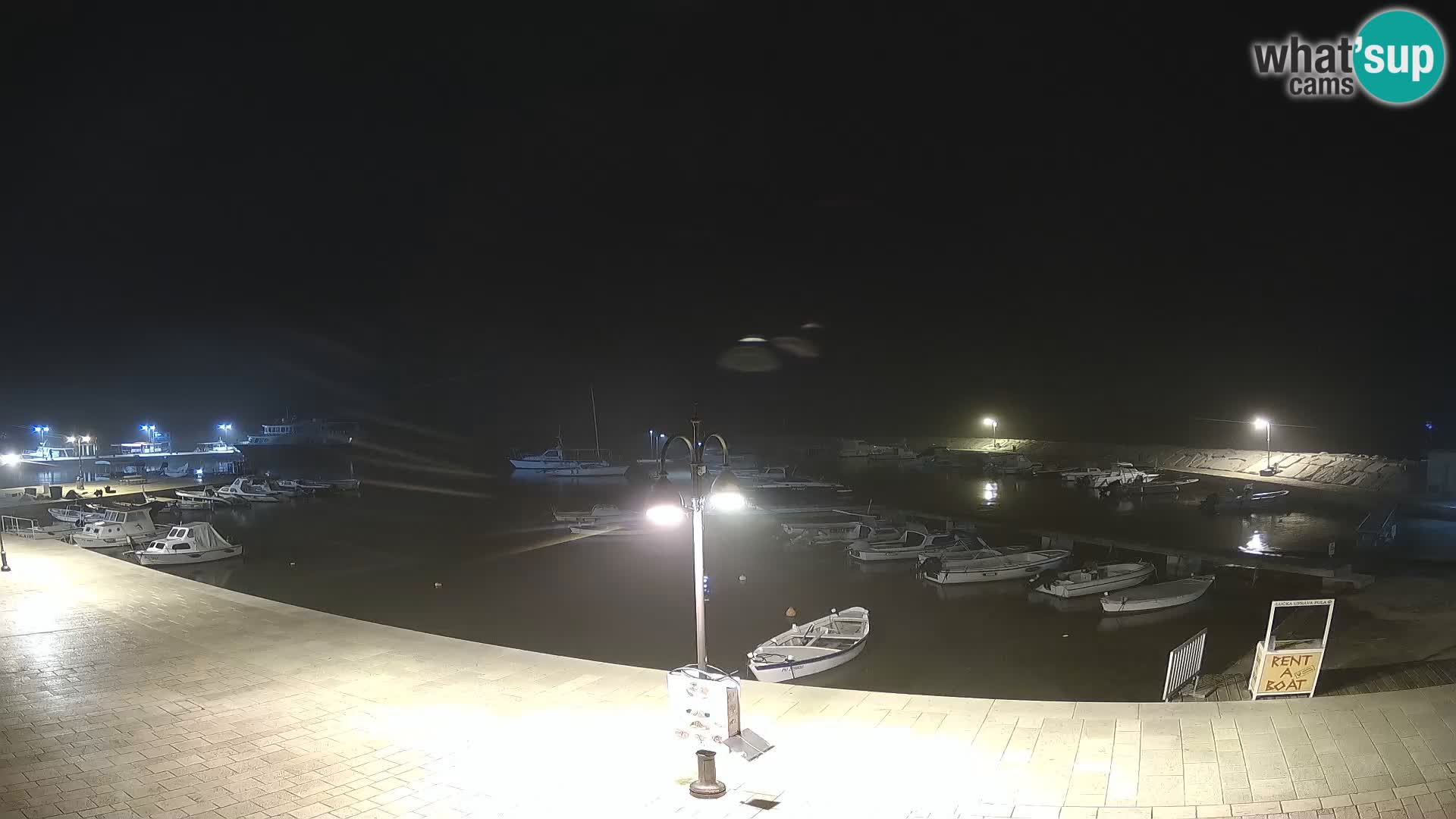 Webcam Fažana riva and city marina – Istria