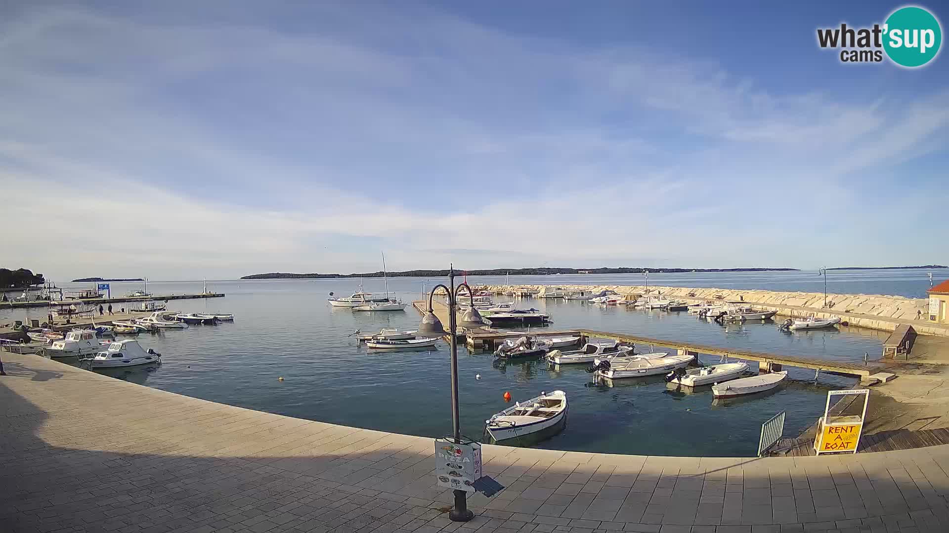 Webcam Fažana riva and city marina – Istria