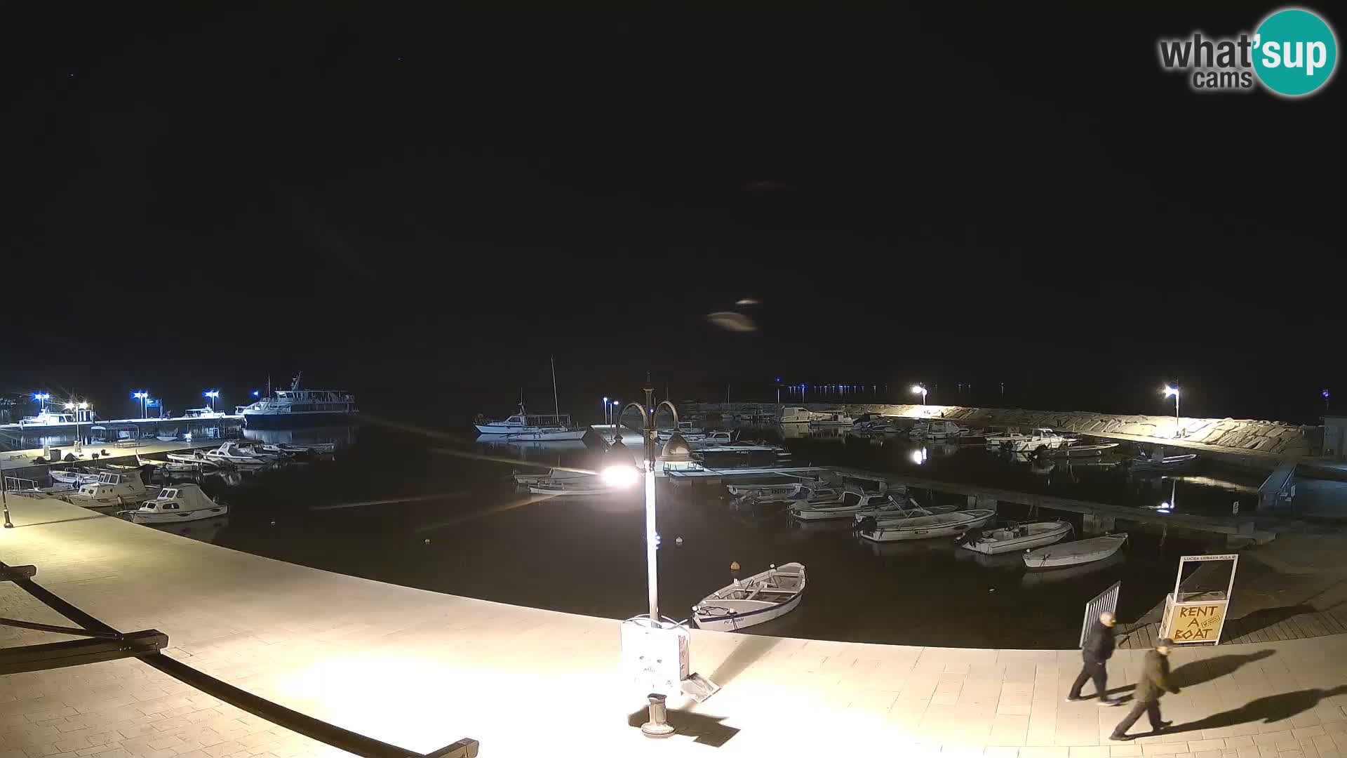 Fažana Camera en vivo riva y marina de la ciudad – Istria