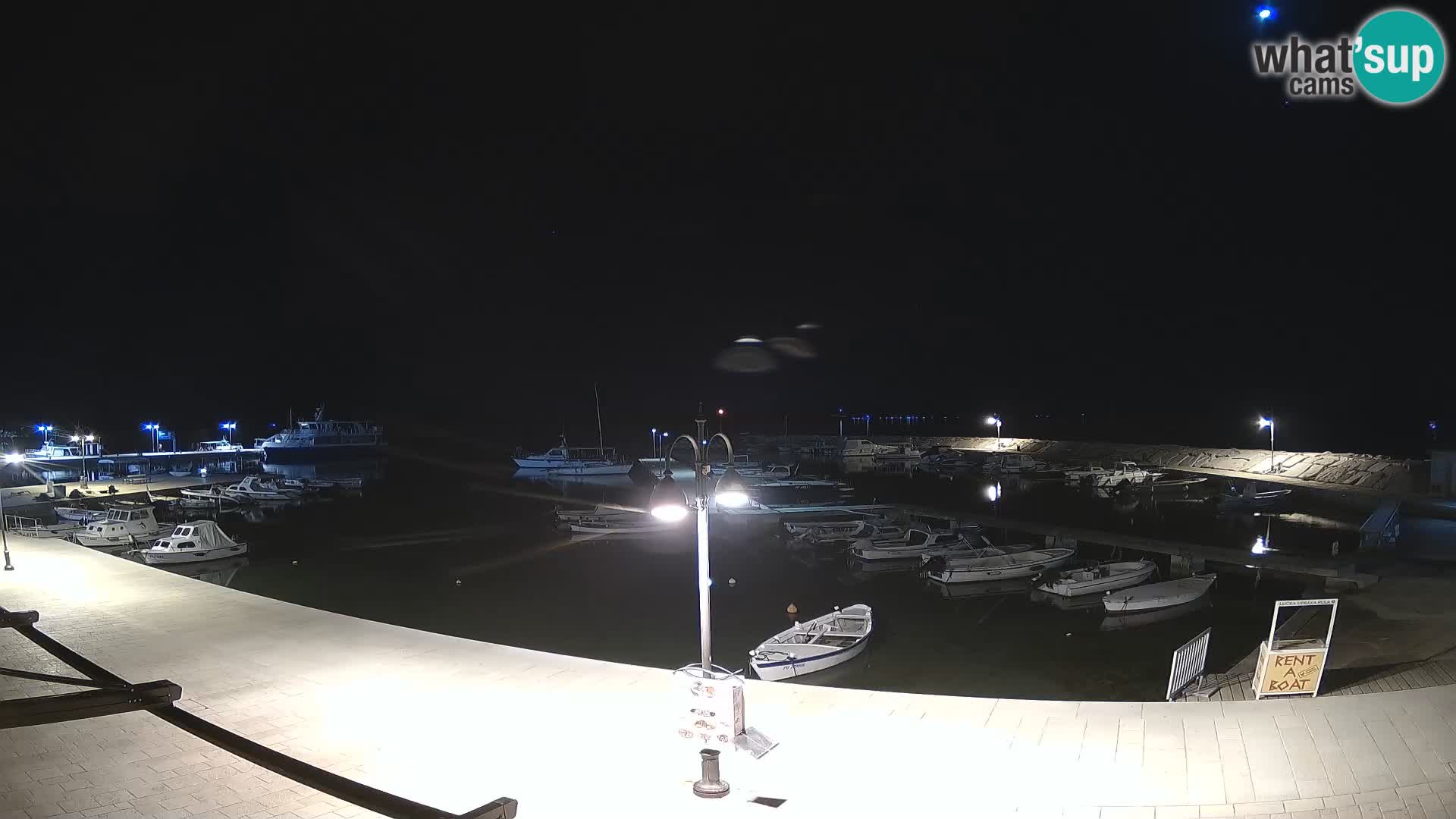 Webcam Fažana riva and city marina – Istria