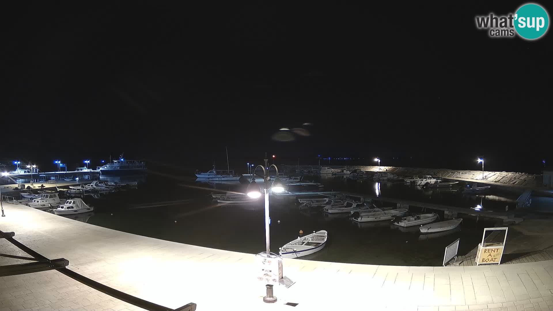 Fažana Livecam riva et marina de la ville – Istrie