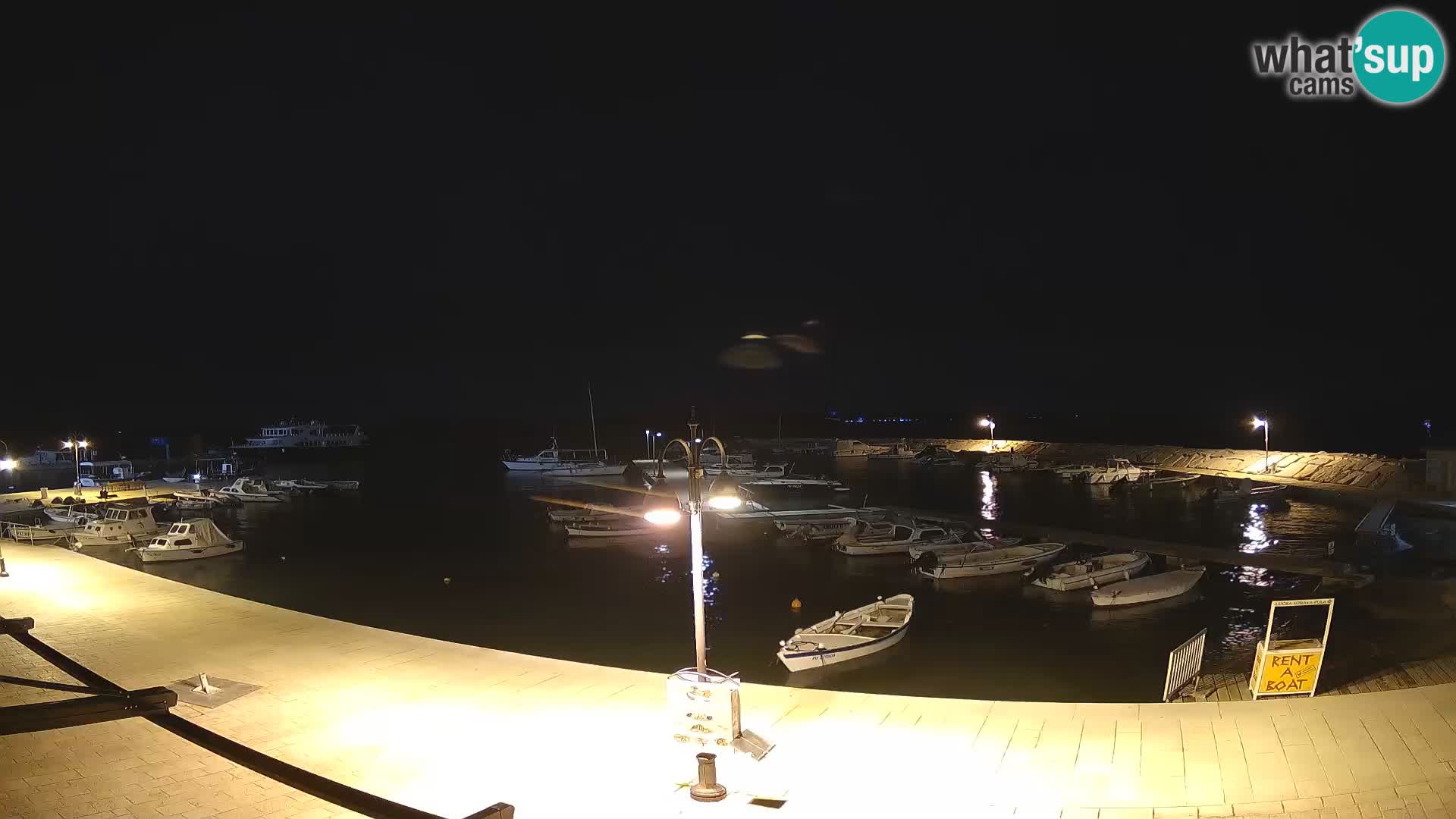 Spletna kamera Fažana riva in mestna marina – Istra