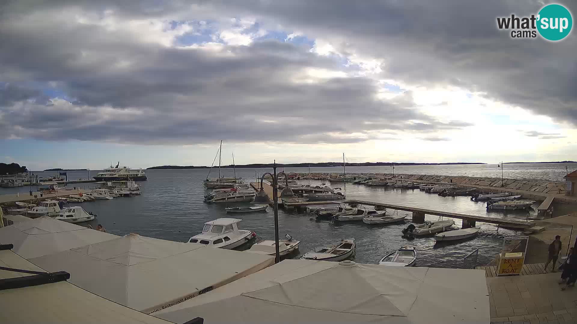 Fažana webcam Riva und Stadthafen – Istrien