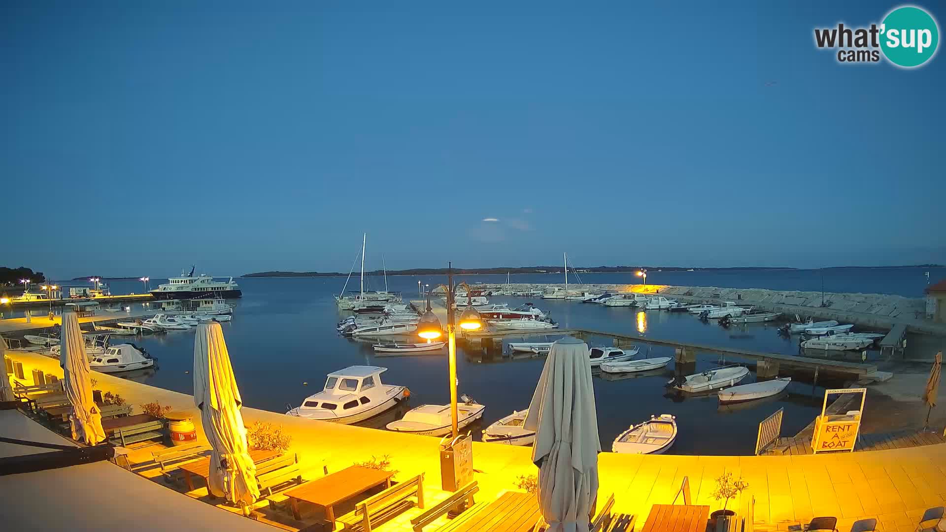 Fažana web kamera riva i gradska marina – Istra