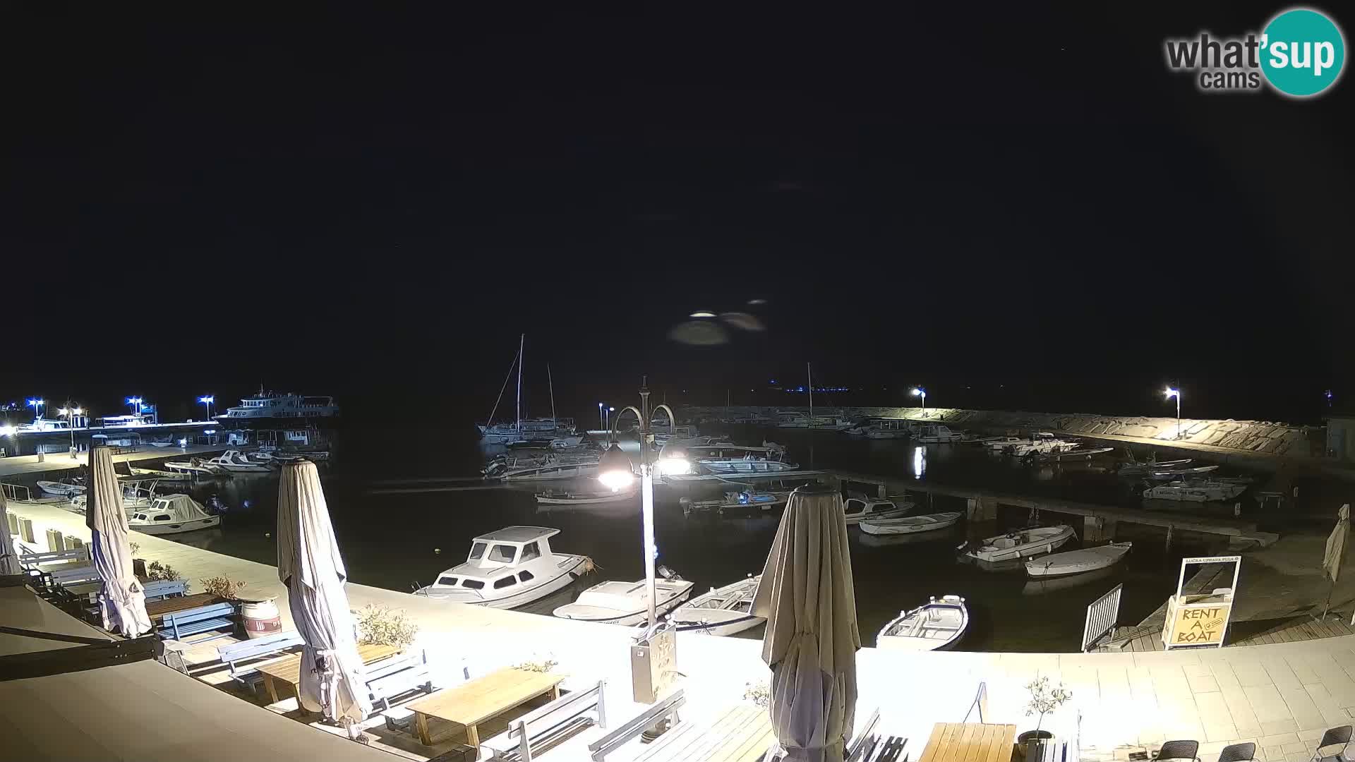 Webcam Fažana riva and city marina – Istria