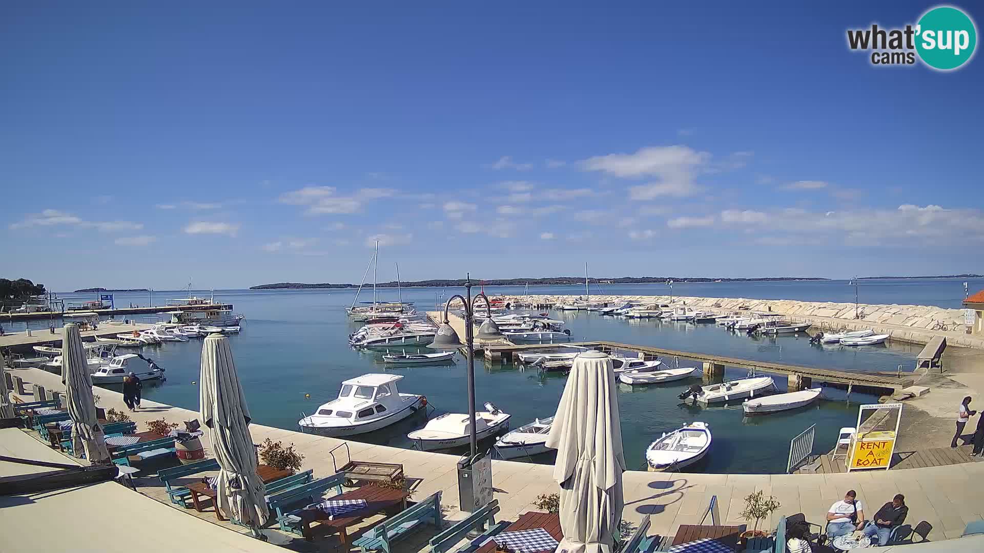 Fažana webcam Riva und Stadthafen – Istrien