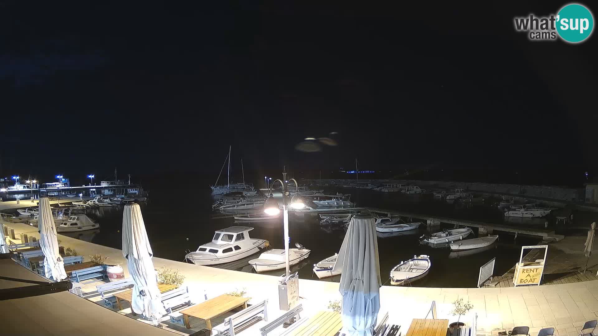 Webcam Fažana riva and city marina – Istria