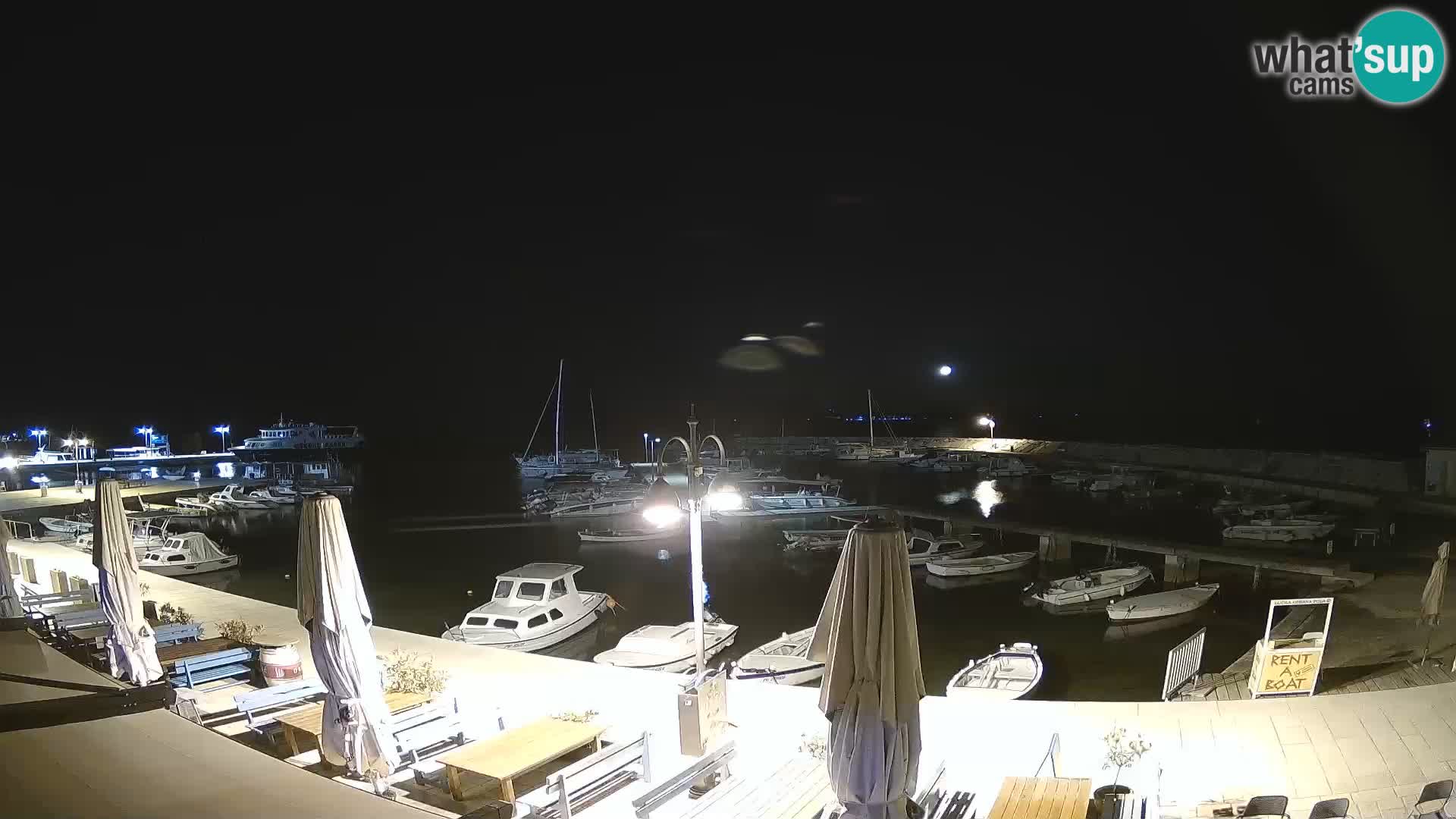 Fažana webcam Riva und Stadthafen – Istrien