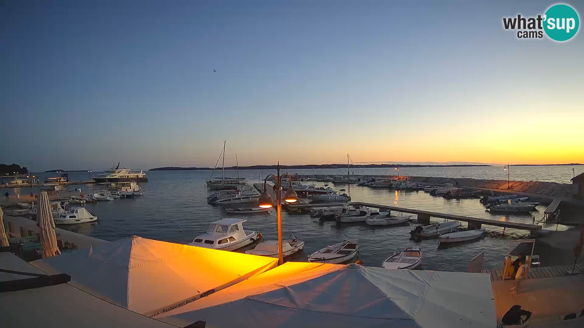 Fažana Livecam riva et marina de la ville – Istrie