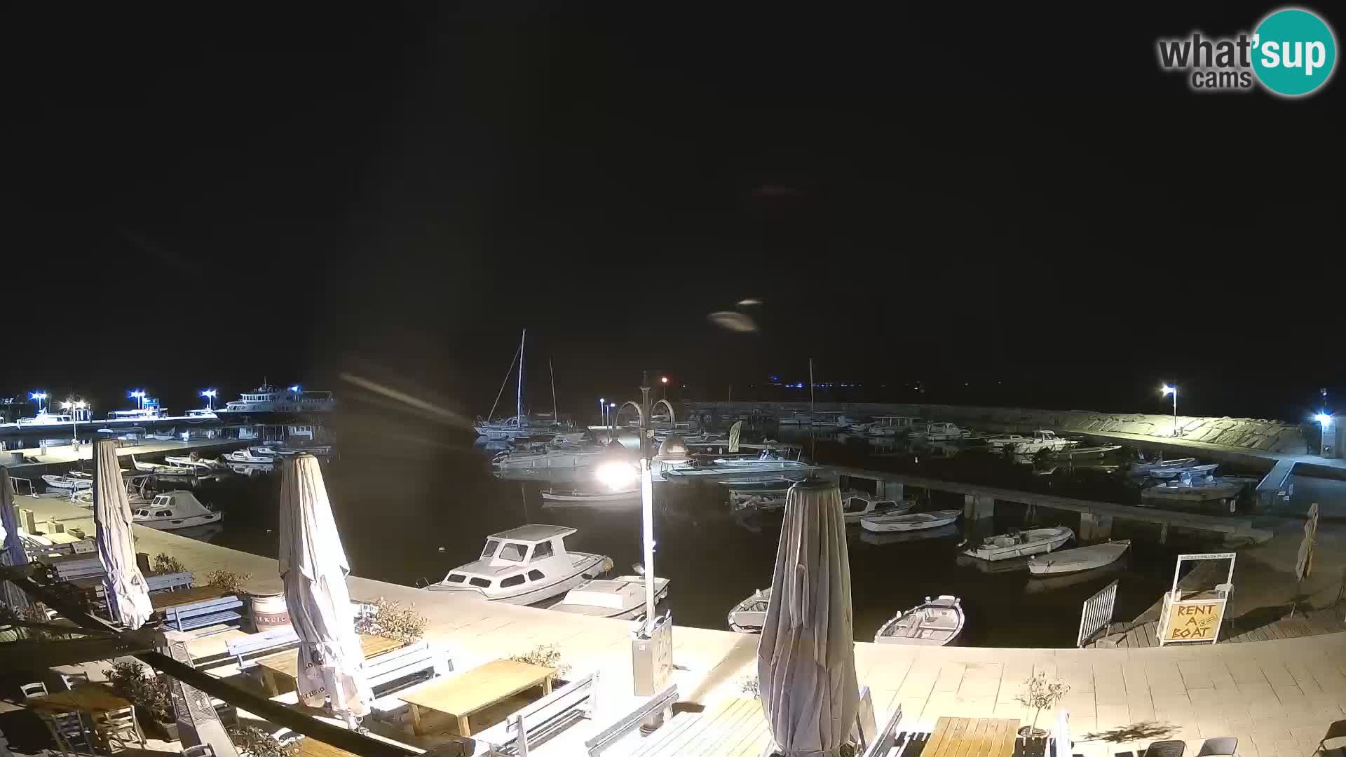 Webcam Fažana riva and city marina – Istria