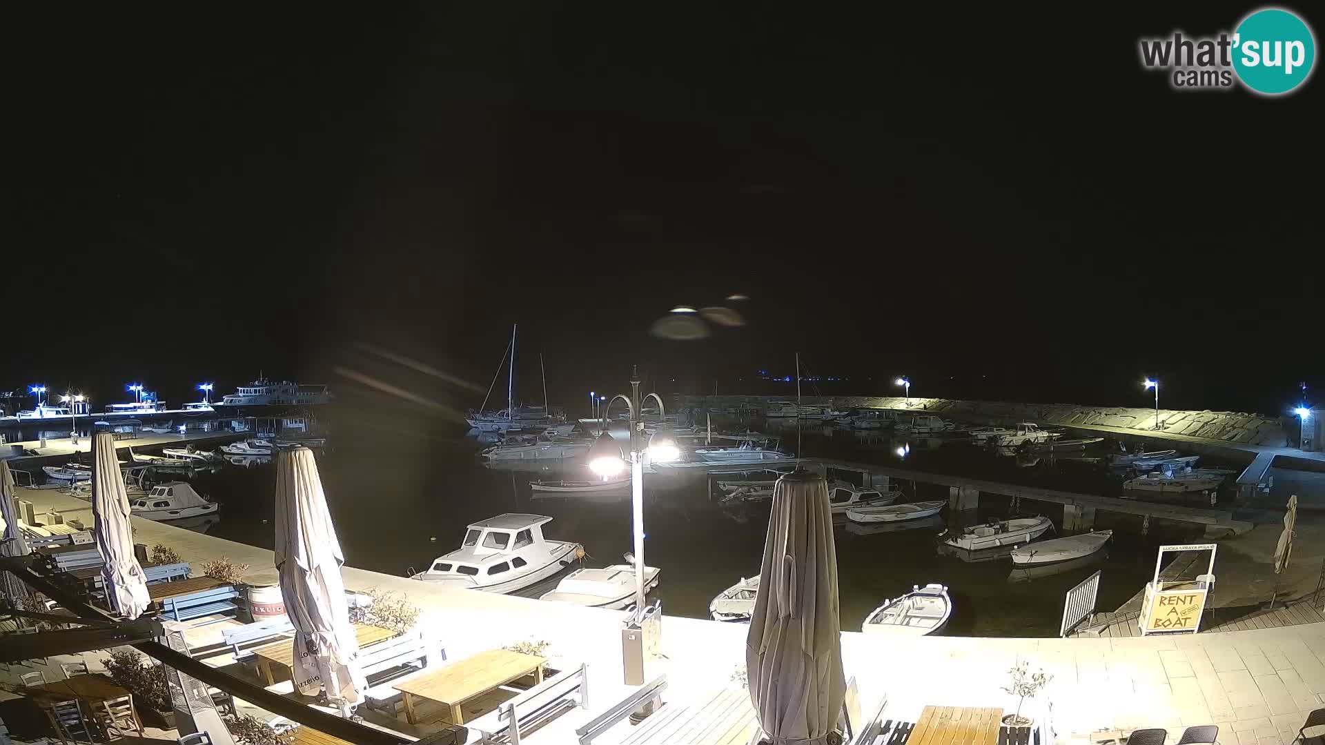 Webcam Fažana riva and city marina – Istria