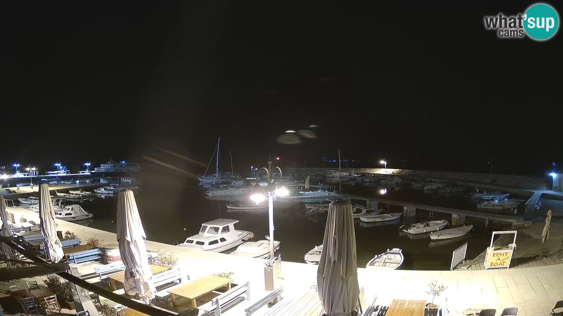 Fažana webcam Riva und Stadthafen – Istrien