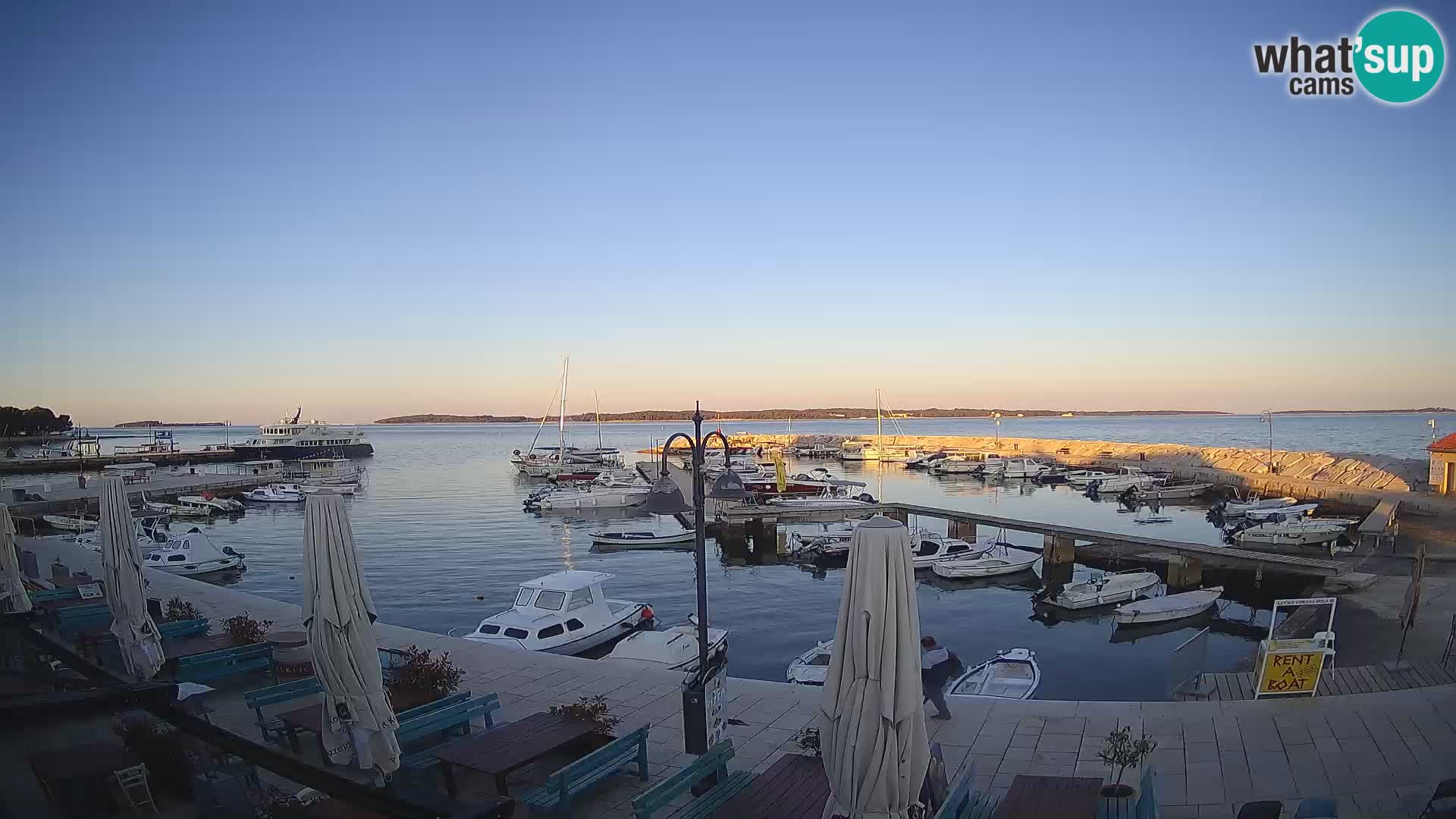 Fažana webcam Riva und Stadthafen – Istrien