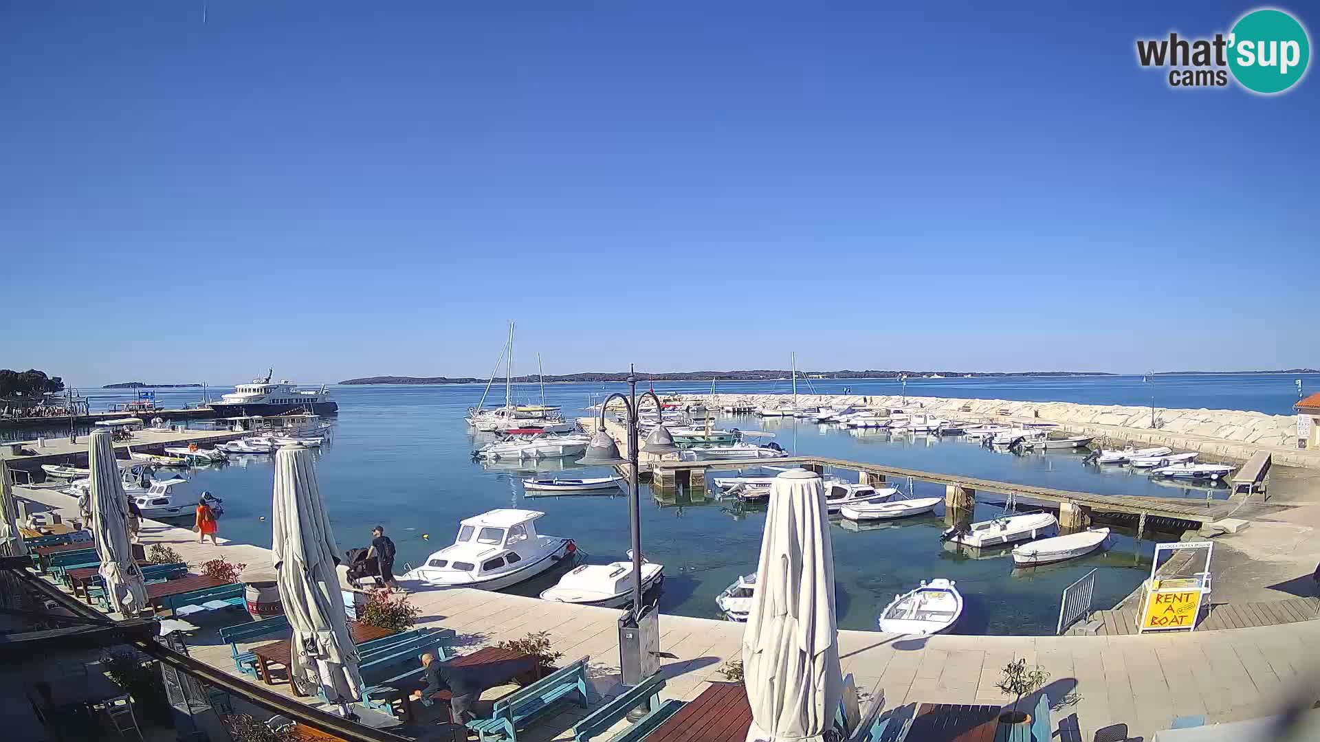 Fažana webcam Riva und Stadthafen – Istrien