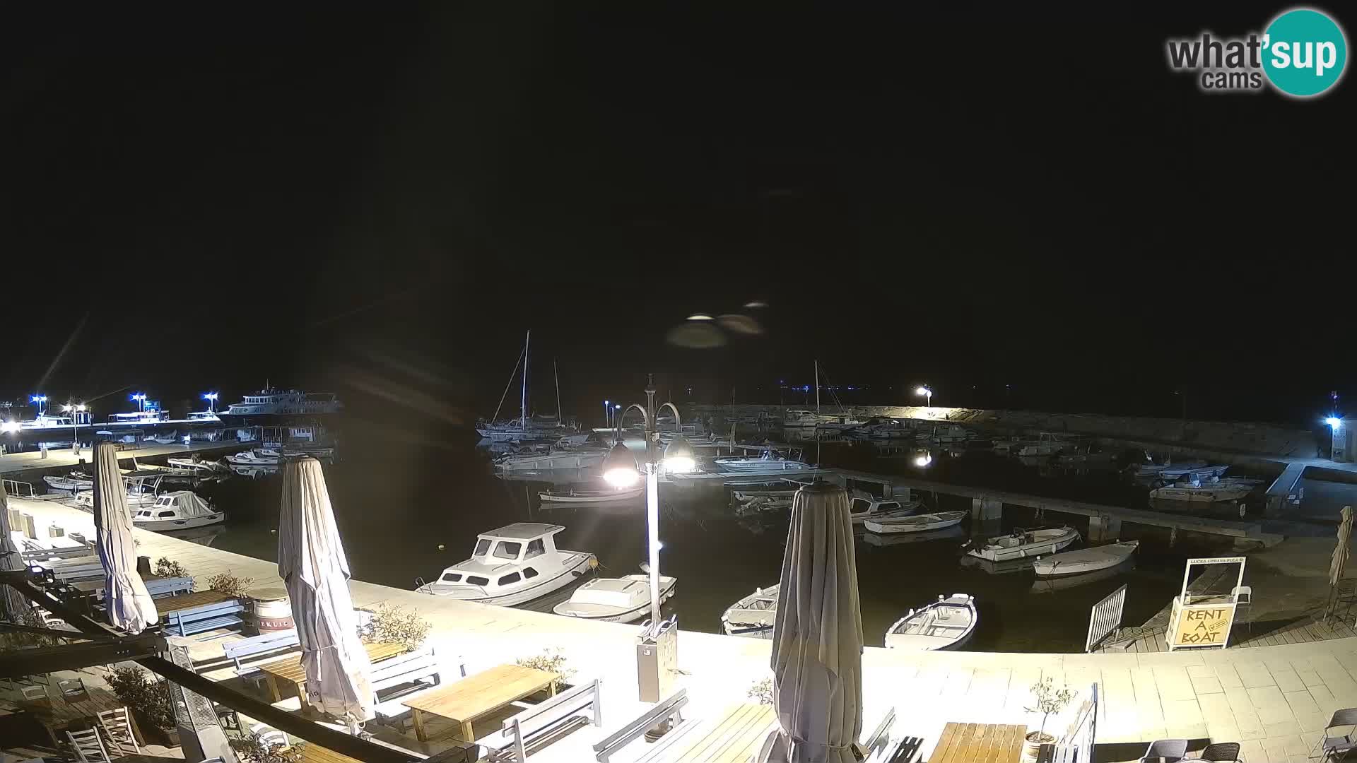 Webcam Fažana riva and city marina – Istria