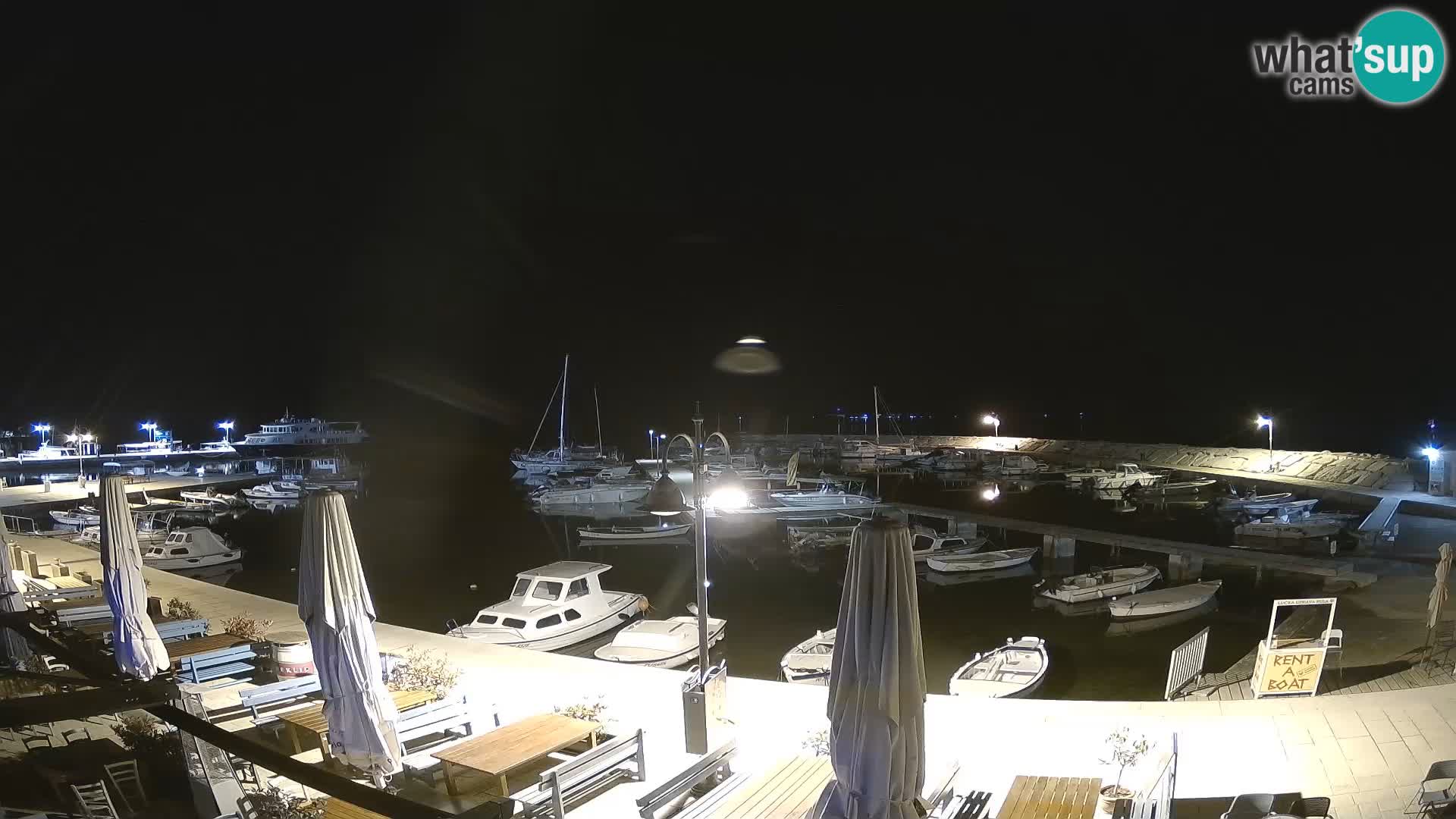 Fažana webcam Riva und Stadthafen – Istrien