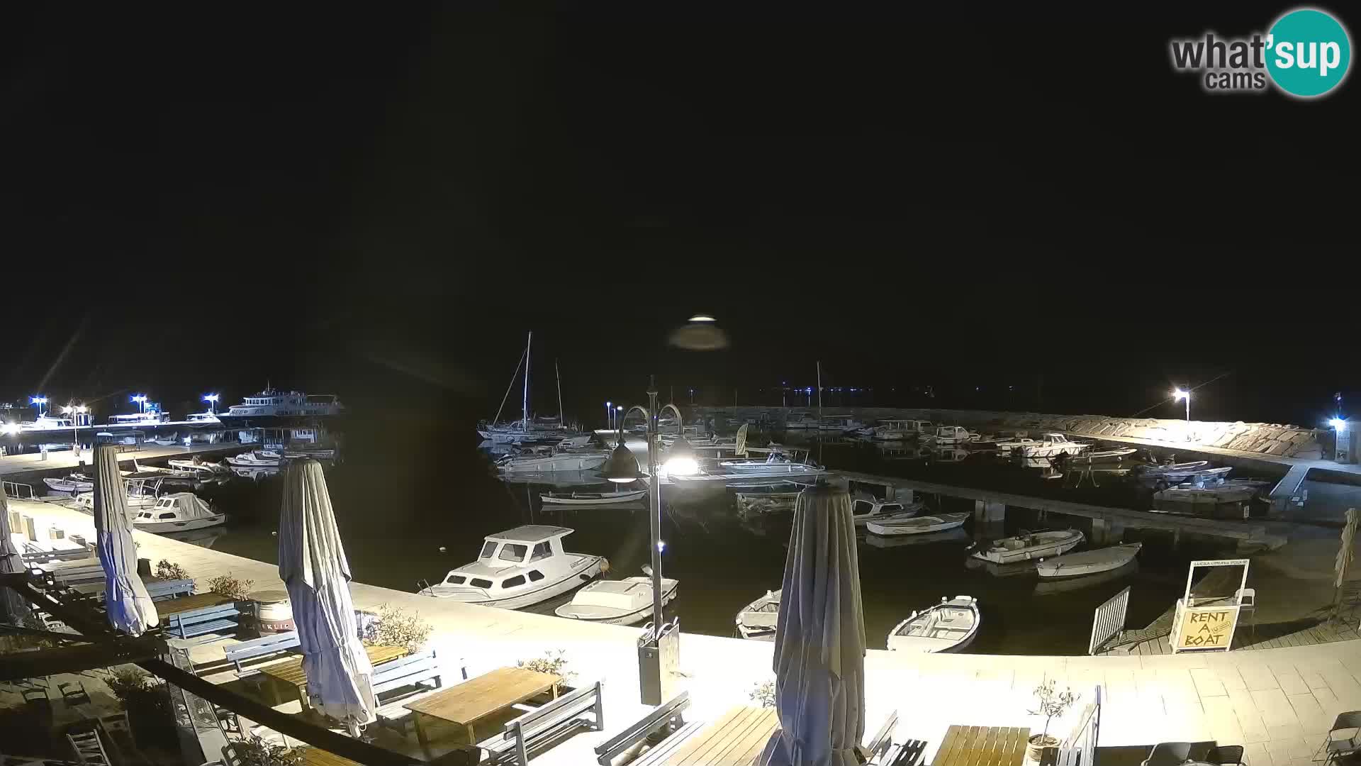 Fažana webcam Riva und Stadthafen – Istrien