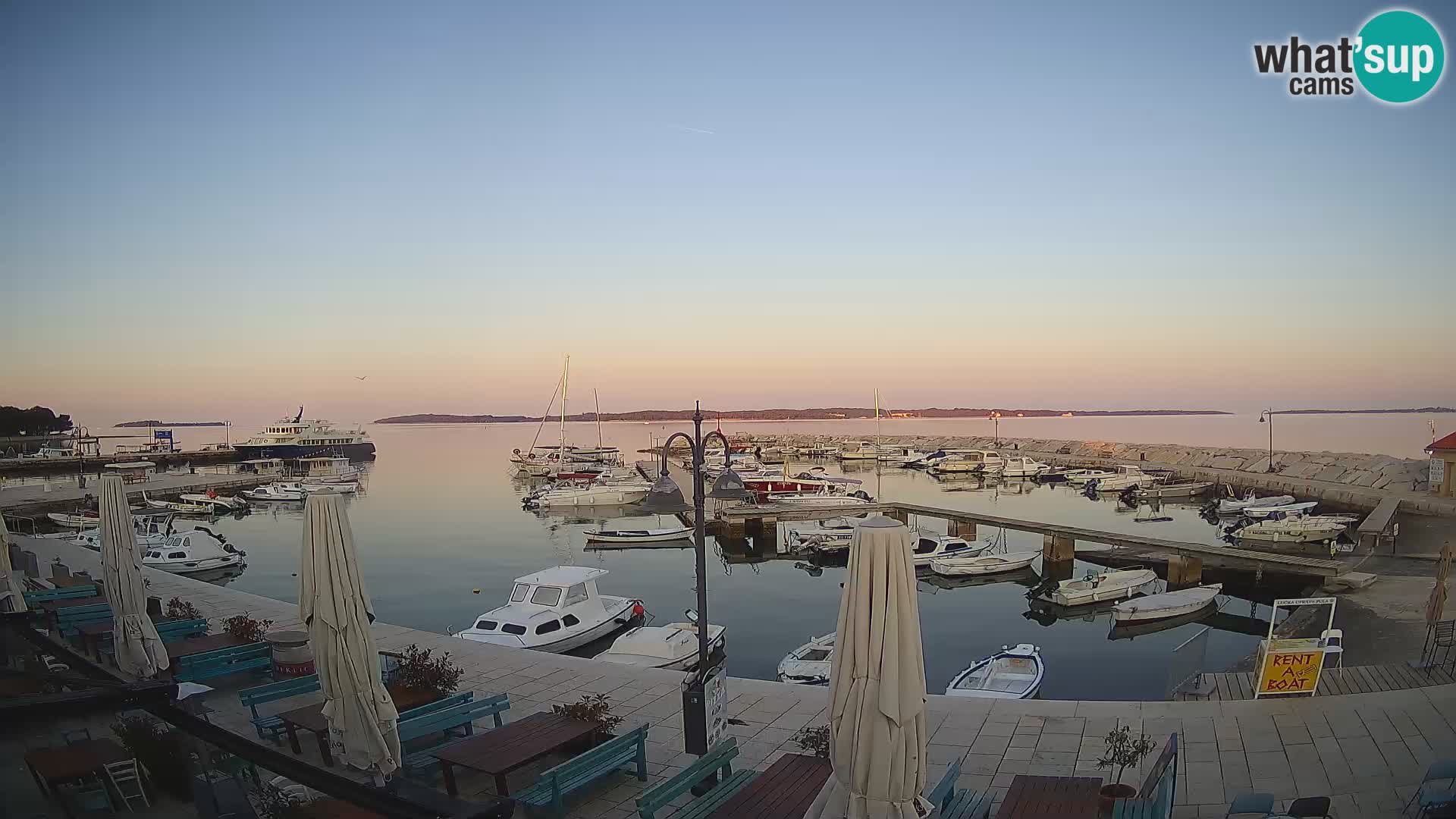 Fažana web kamera riva i gradska marina – Istra