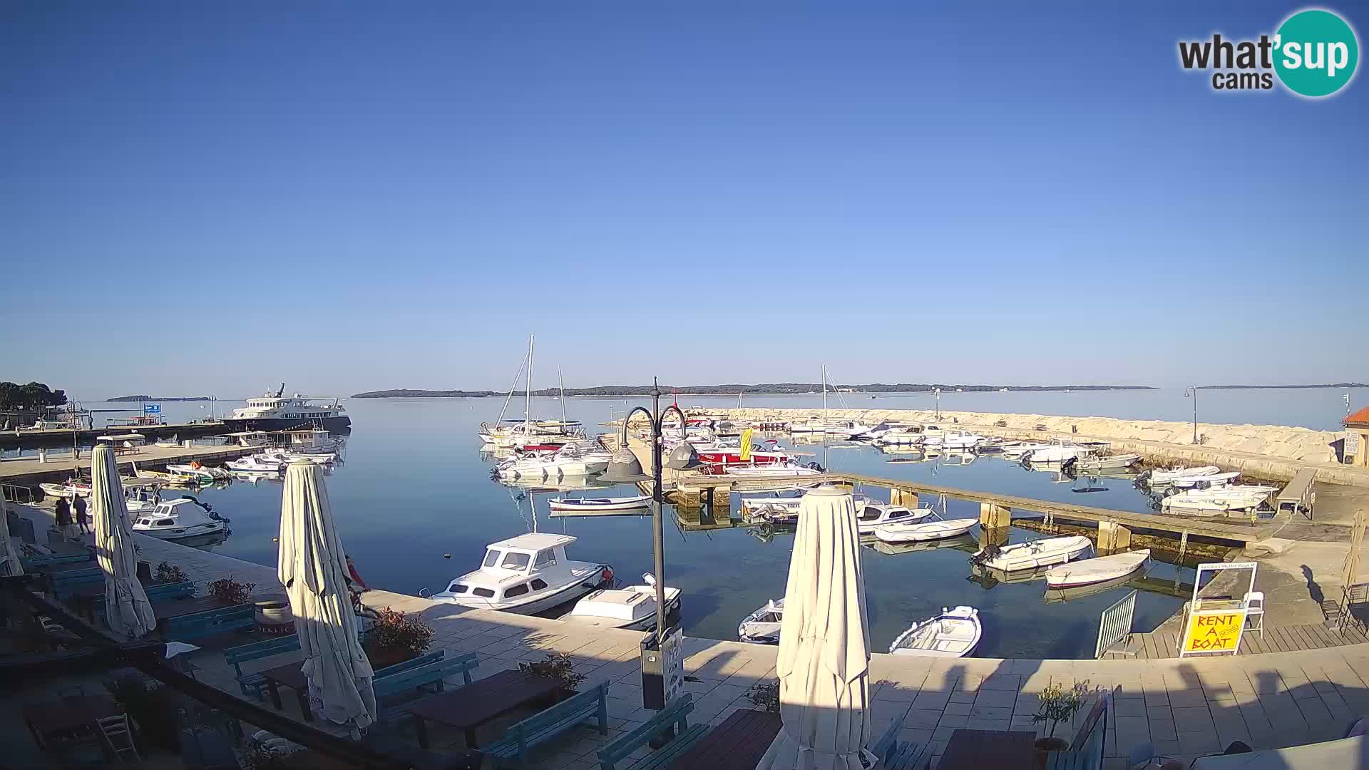 Fažana web kamera riva i gradska marina – Istra
