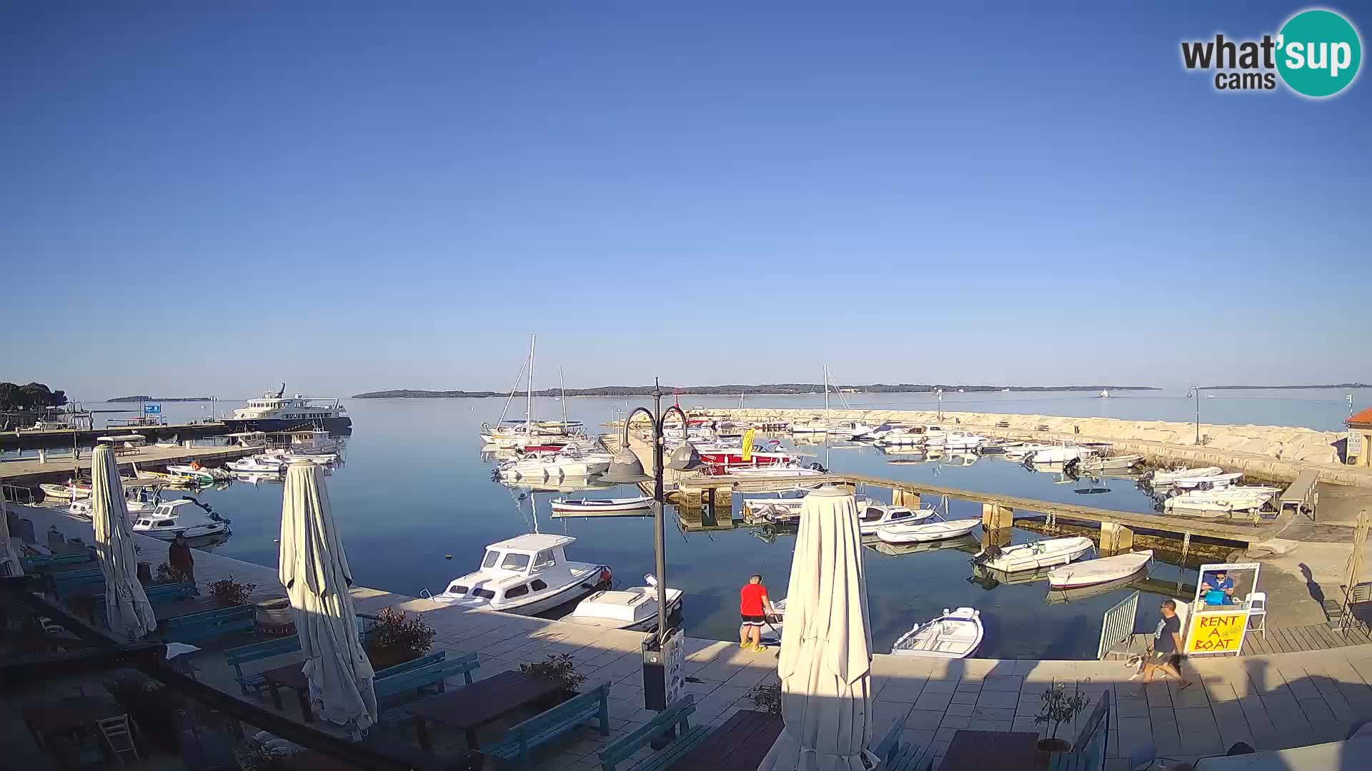 Fažana webcam Riva und Stadthafen – Istrien