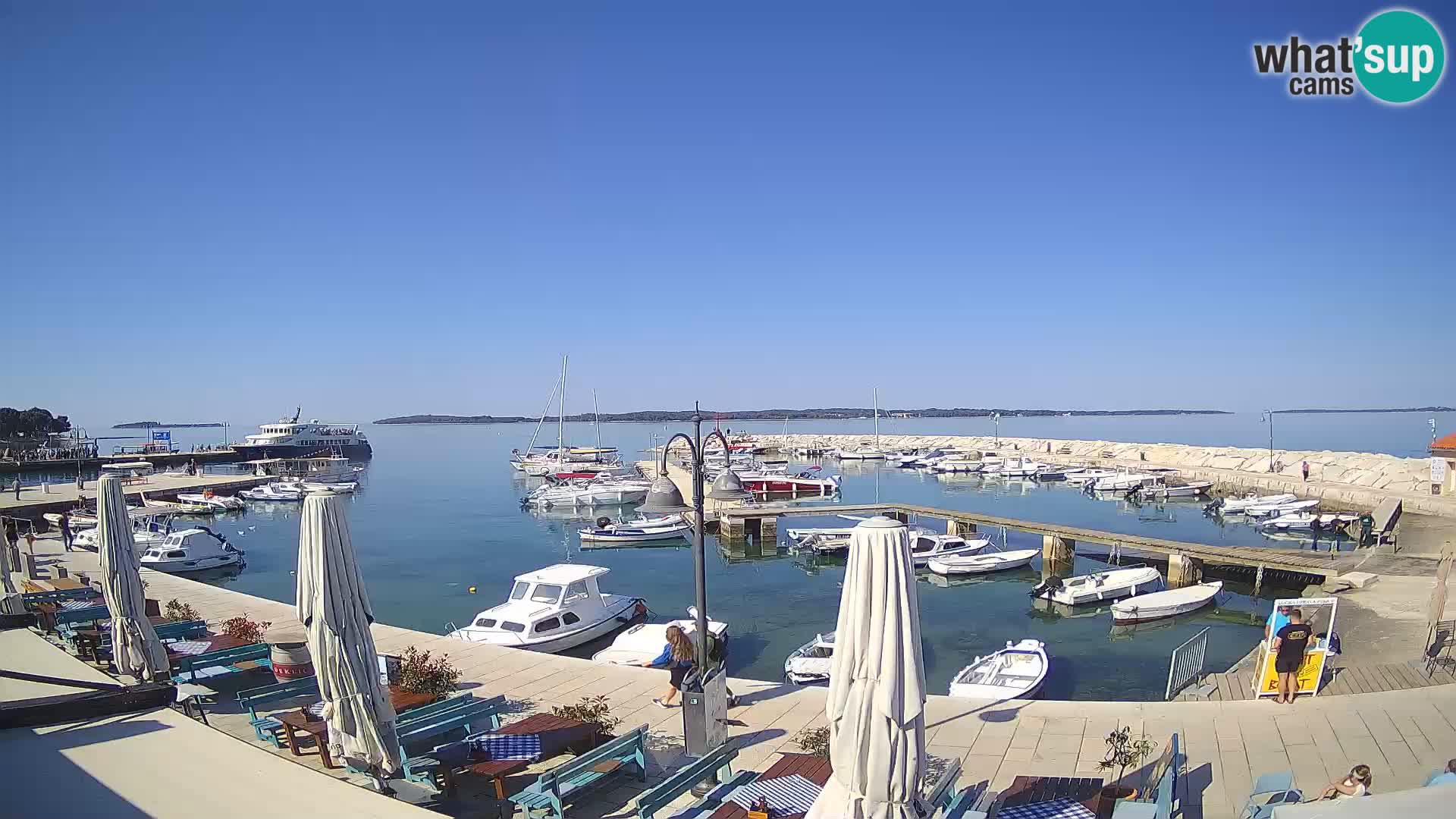 Fažana webcam Riva und Stadthafen – Istrien