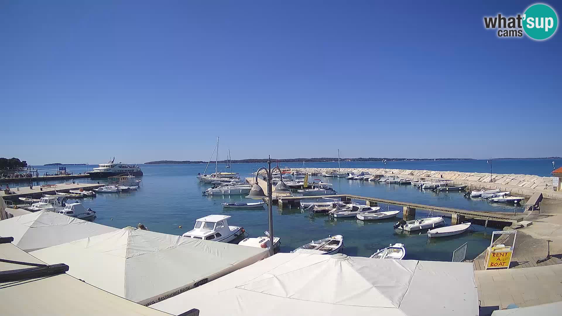 Fažana web kamera riva i gradska marina – Istra
