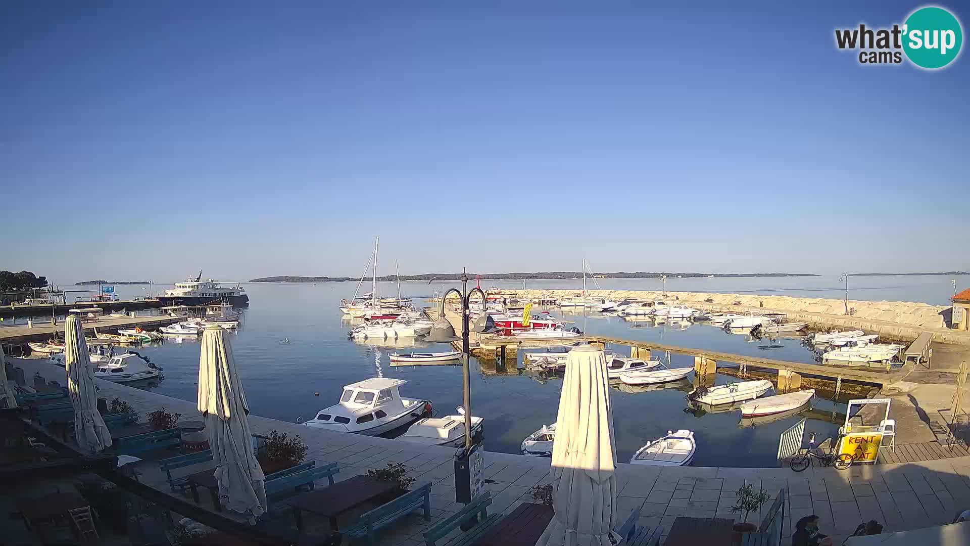 Fažana webcam Riva und Stadthafen – Istrien