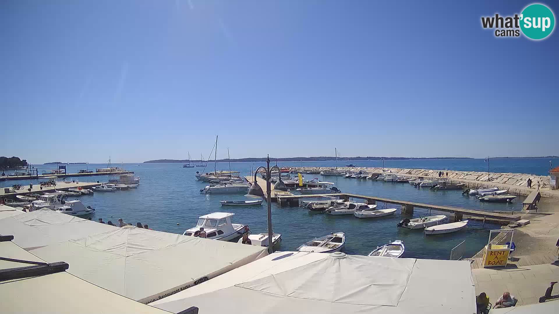 Fažana web kamera riva i gradska marina – Istra